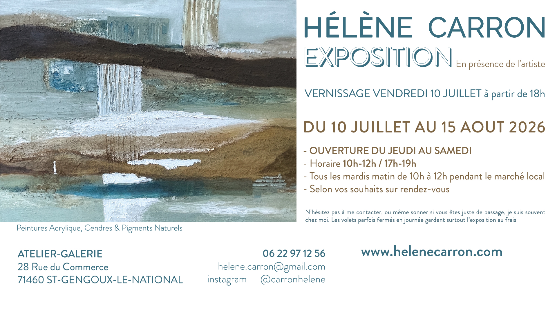 Exposition Peinture Hélène Carron