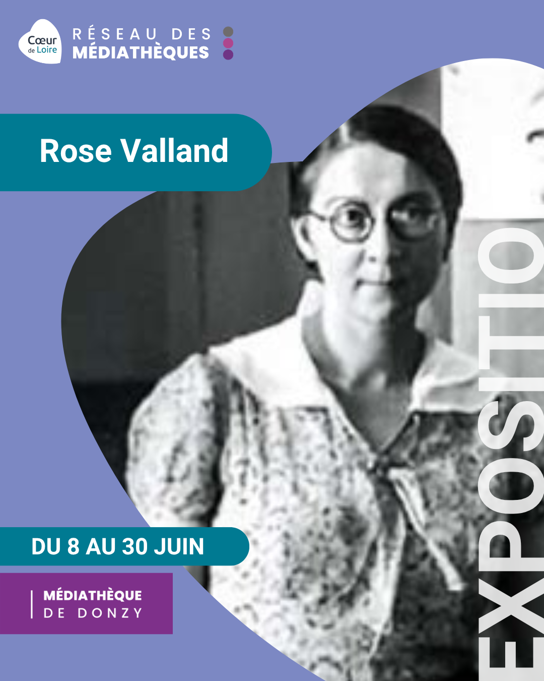 Exposition  Rose Valland, une femme d'exception — visuel événement