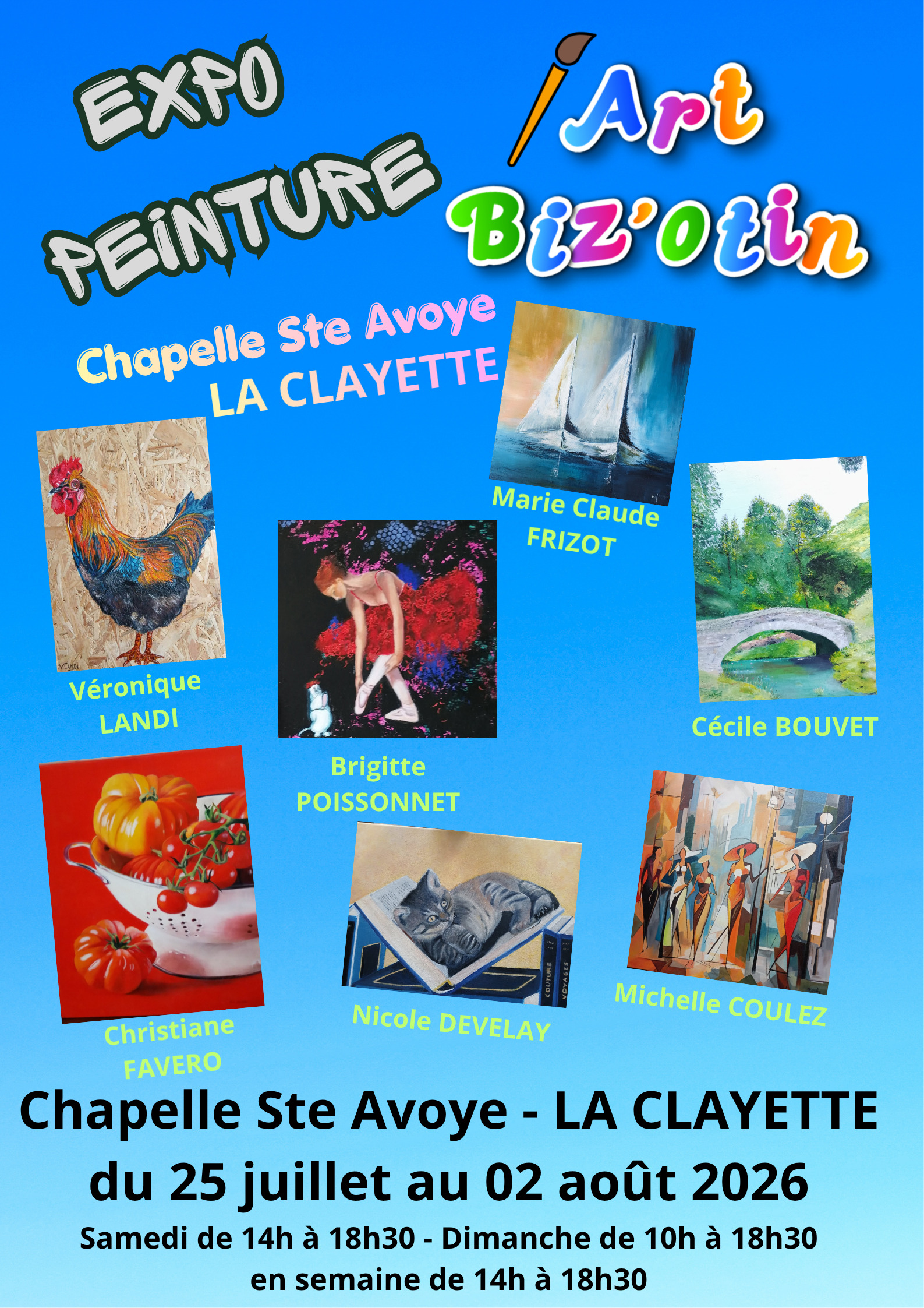 Exposition de peintures Art Biz'otin