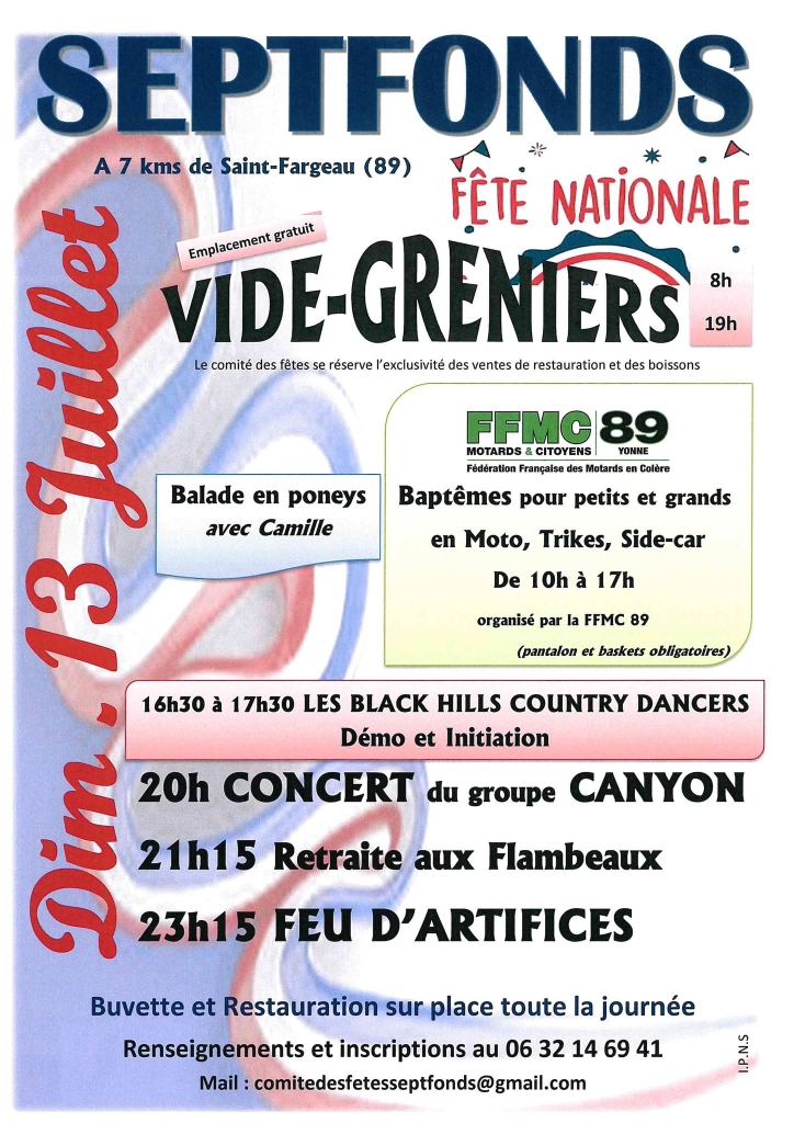 VIDE GRENIERS ET FETE NATIONALE