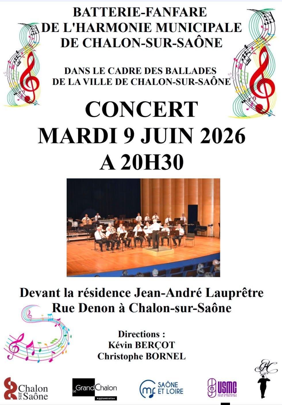 Concert de la batterie fanfare de l'harmonie municipale
