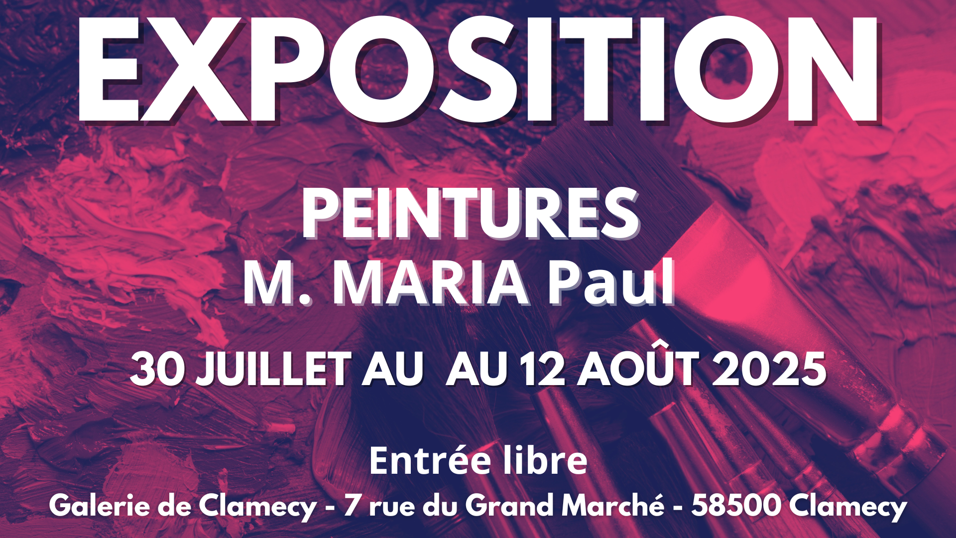 Exposition de M. MARIA Paul
