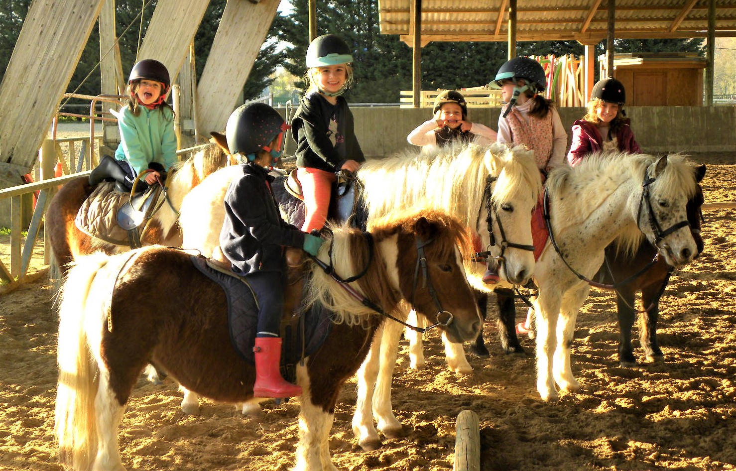 Enfants à poney