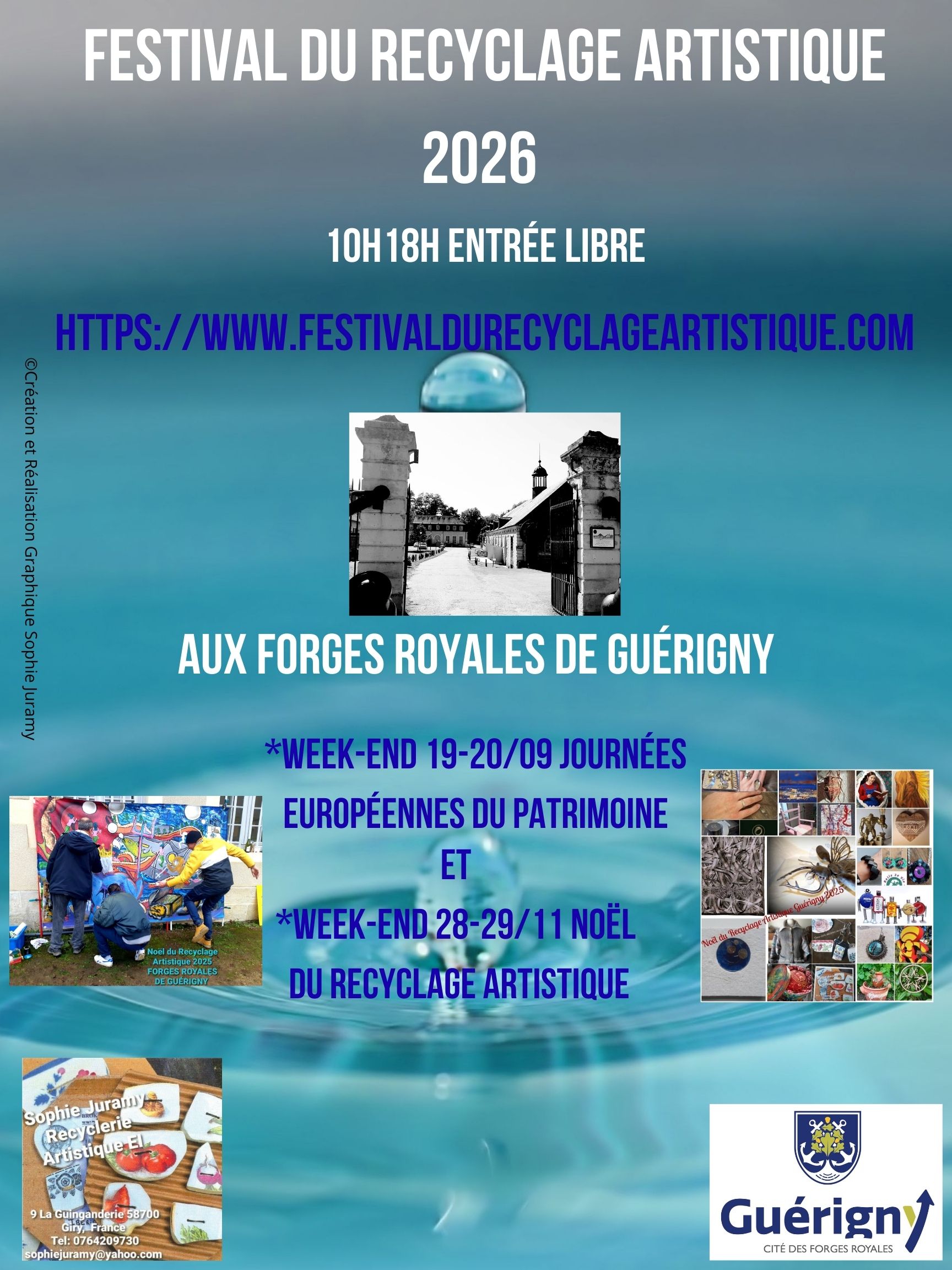 FESTIVAL DU RECYCLAGE ARTISTIQUE FORGES ROYALES DE GUERIGNY 2026