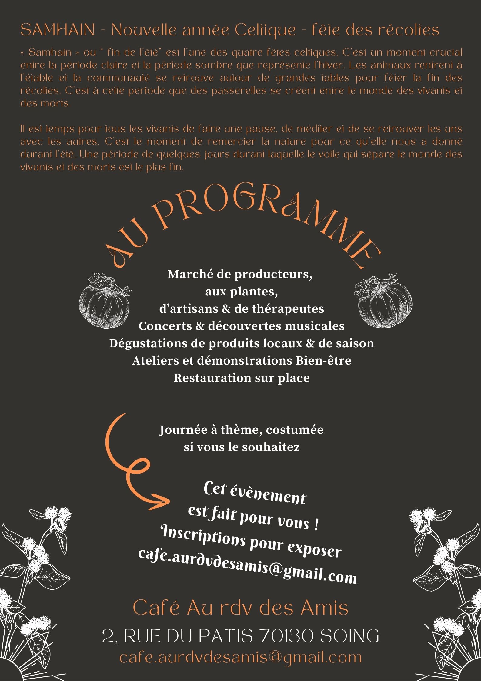 fete de samhain soing