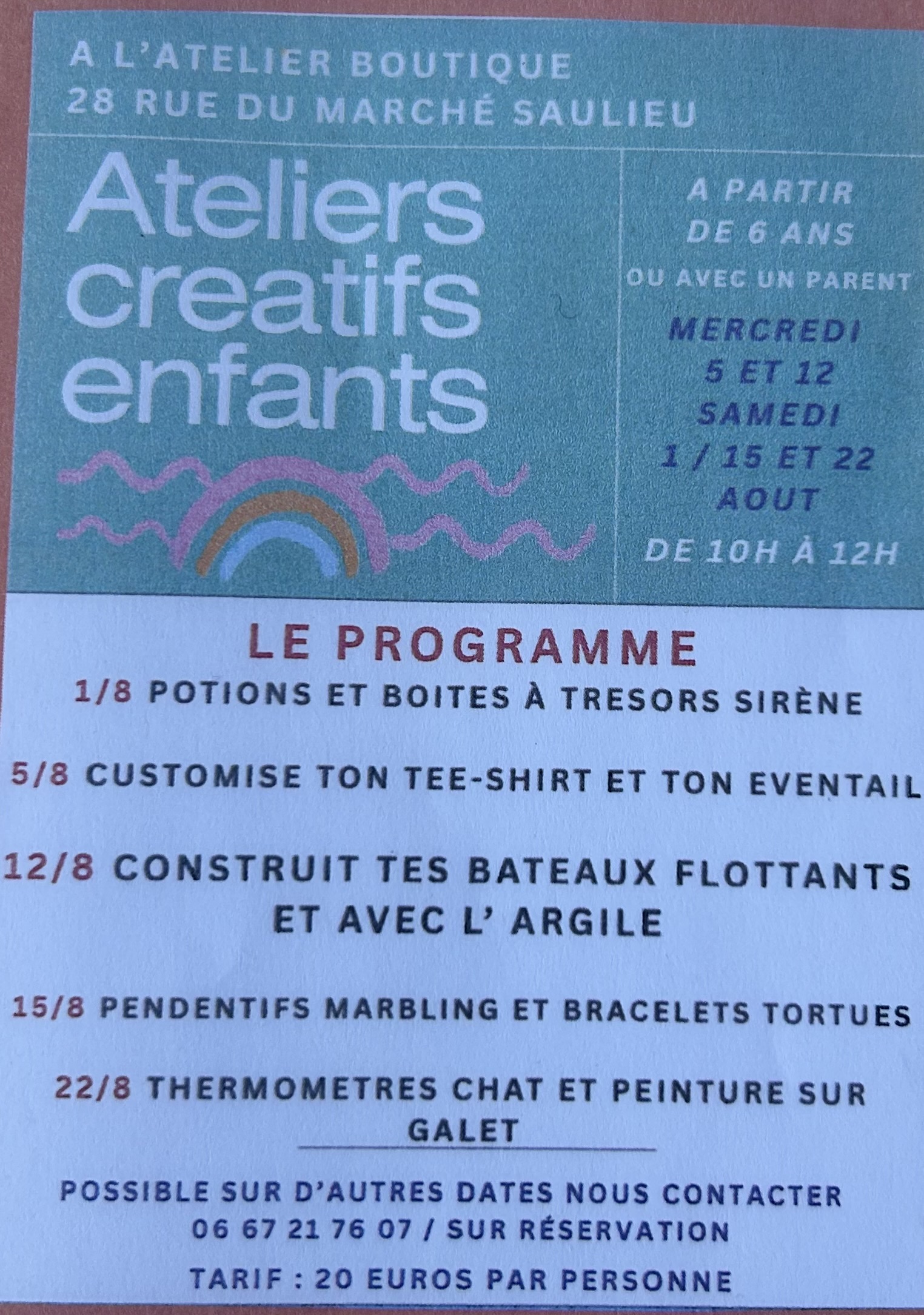ATELIER PEINTURE ET CREATIF