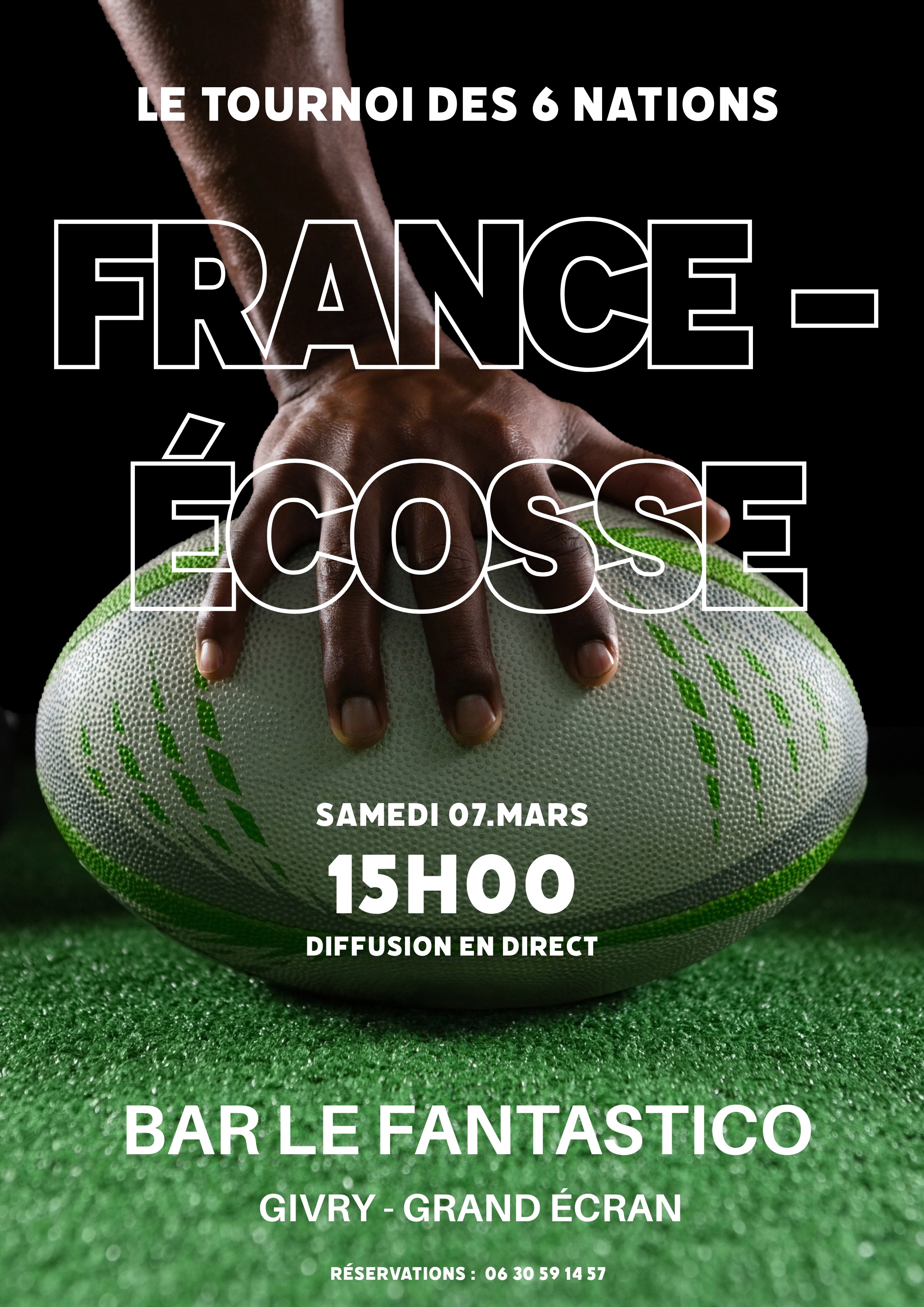 Matchs Rugby Tournoi 6 Nations sur Grand Écran
