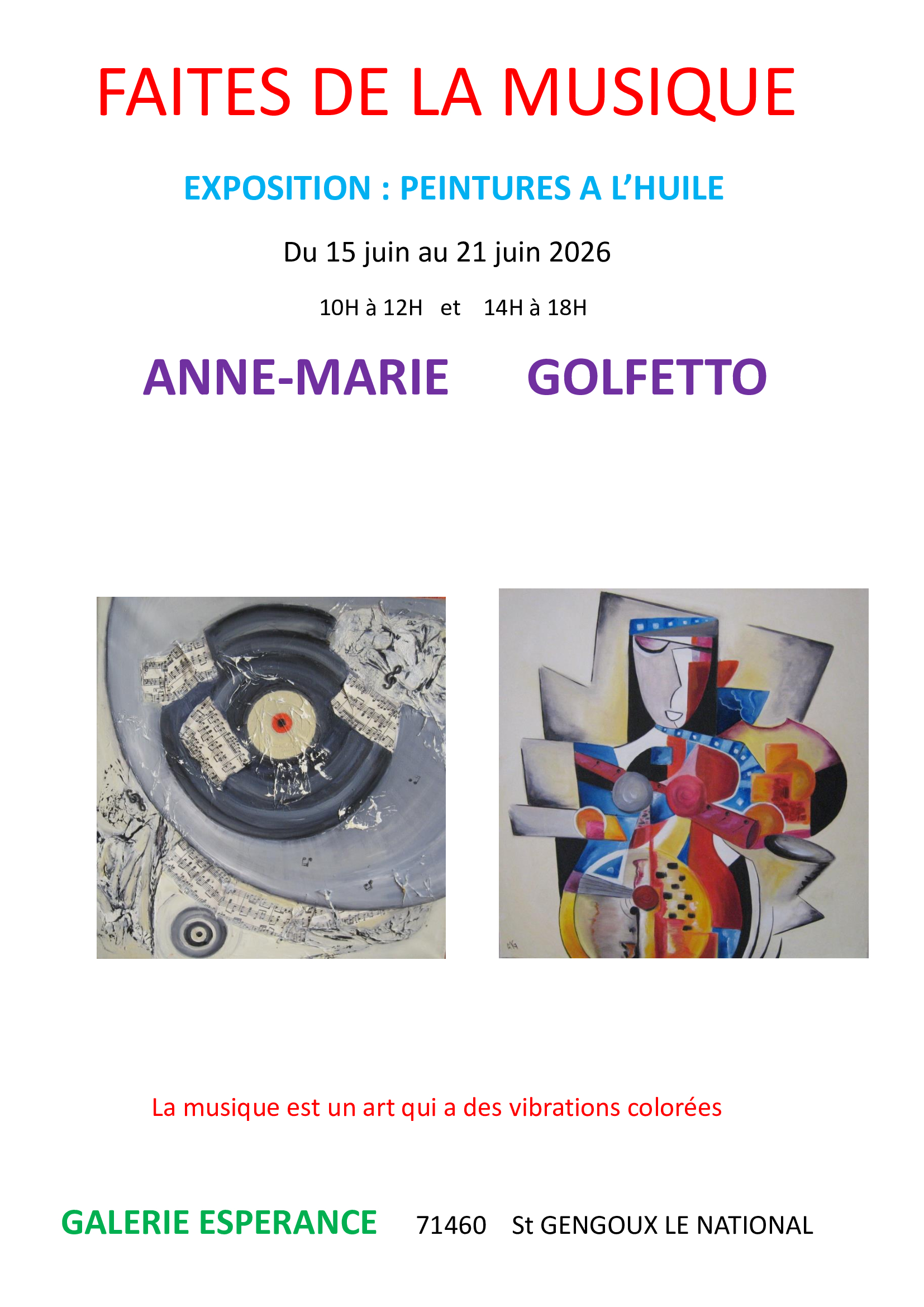 Faites de la musique! avec Anne-Marie GOLFETTO
