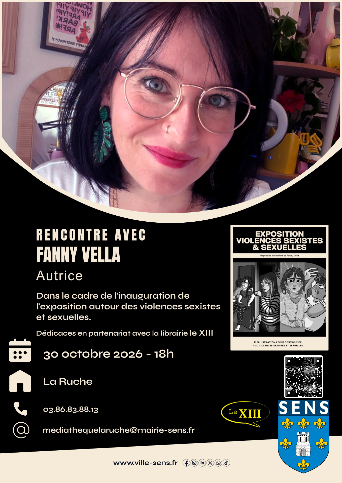 Rencontre avec Fanny Vella, inauguration de l'exposition