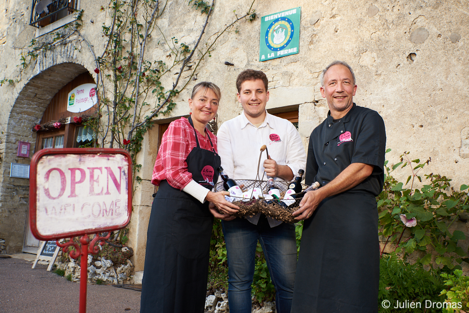 Accueil à la ferme Fruirouge© famille Olivier