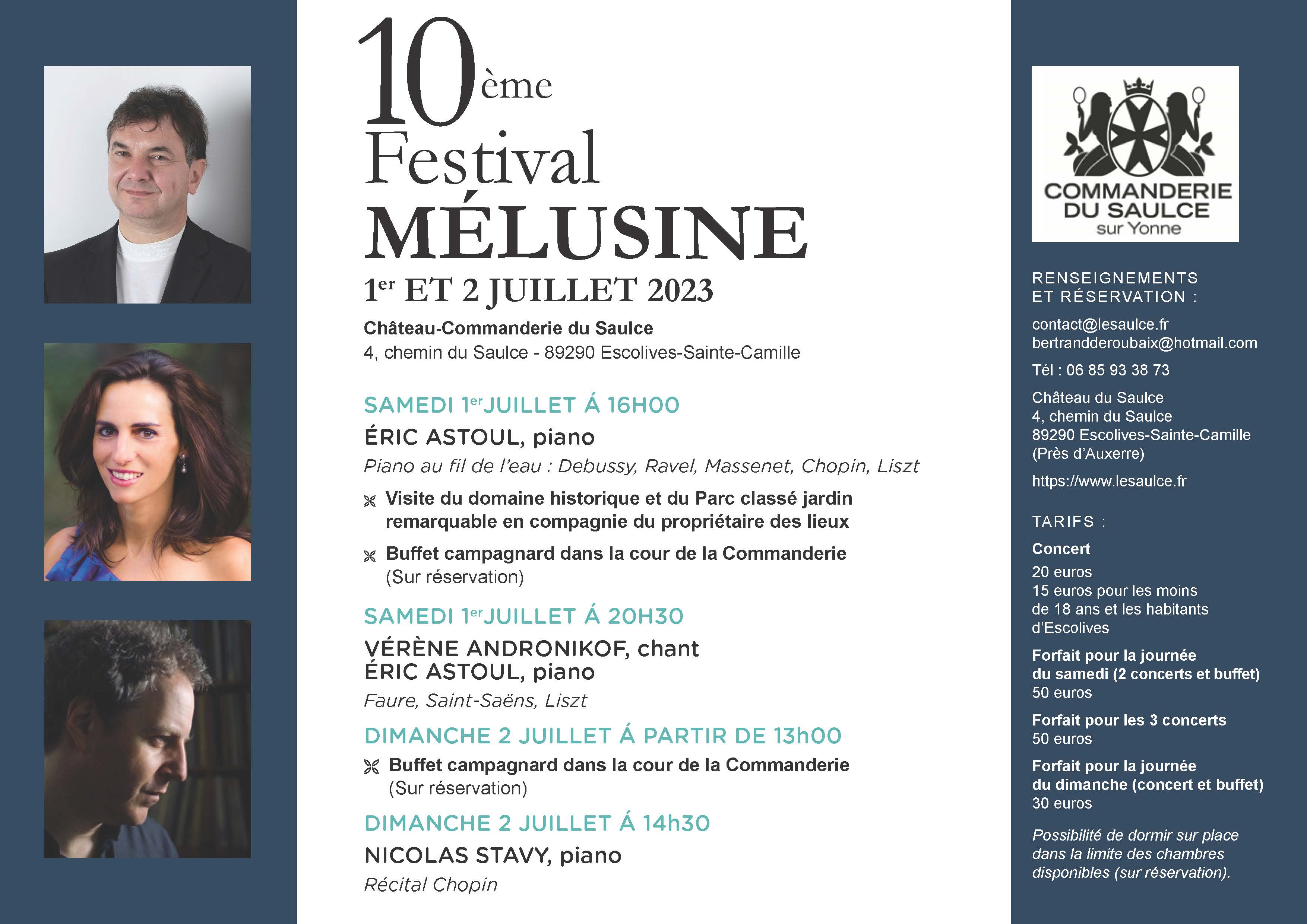 FESTIVAL MÉLUSINE 2023, 10ÈME ÉDITION