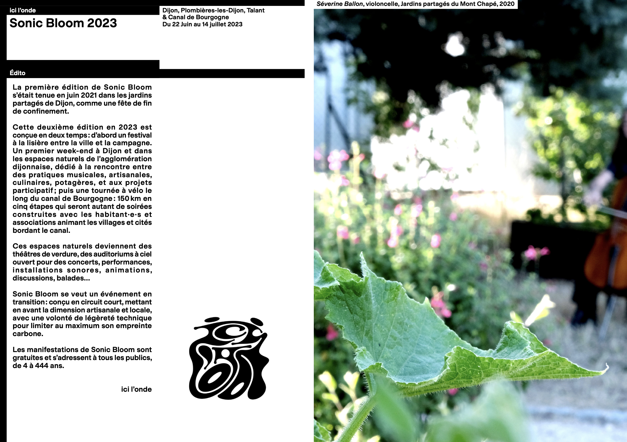 Festival Sonic Bloom Canal de Bourgogne 2