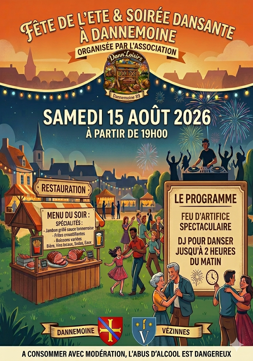 Fête de l'été & Soirée dansante à Dannemoine