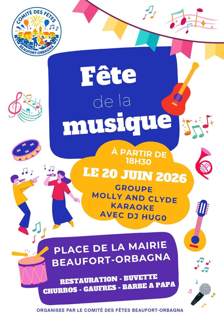 Fête de la musique à Beaufort-Orbagna