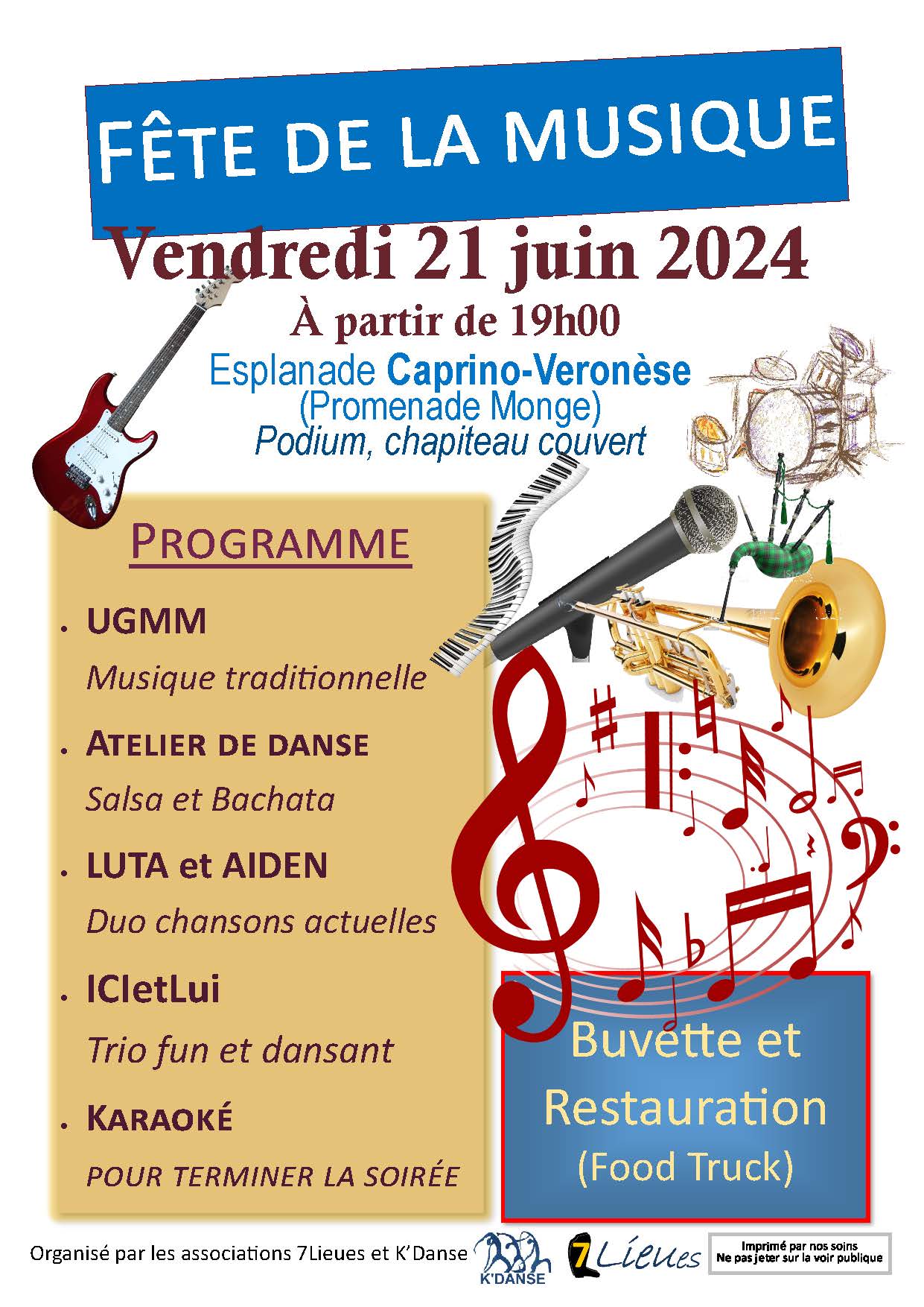 Fete de la musique Saulieu 21 juin