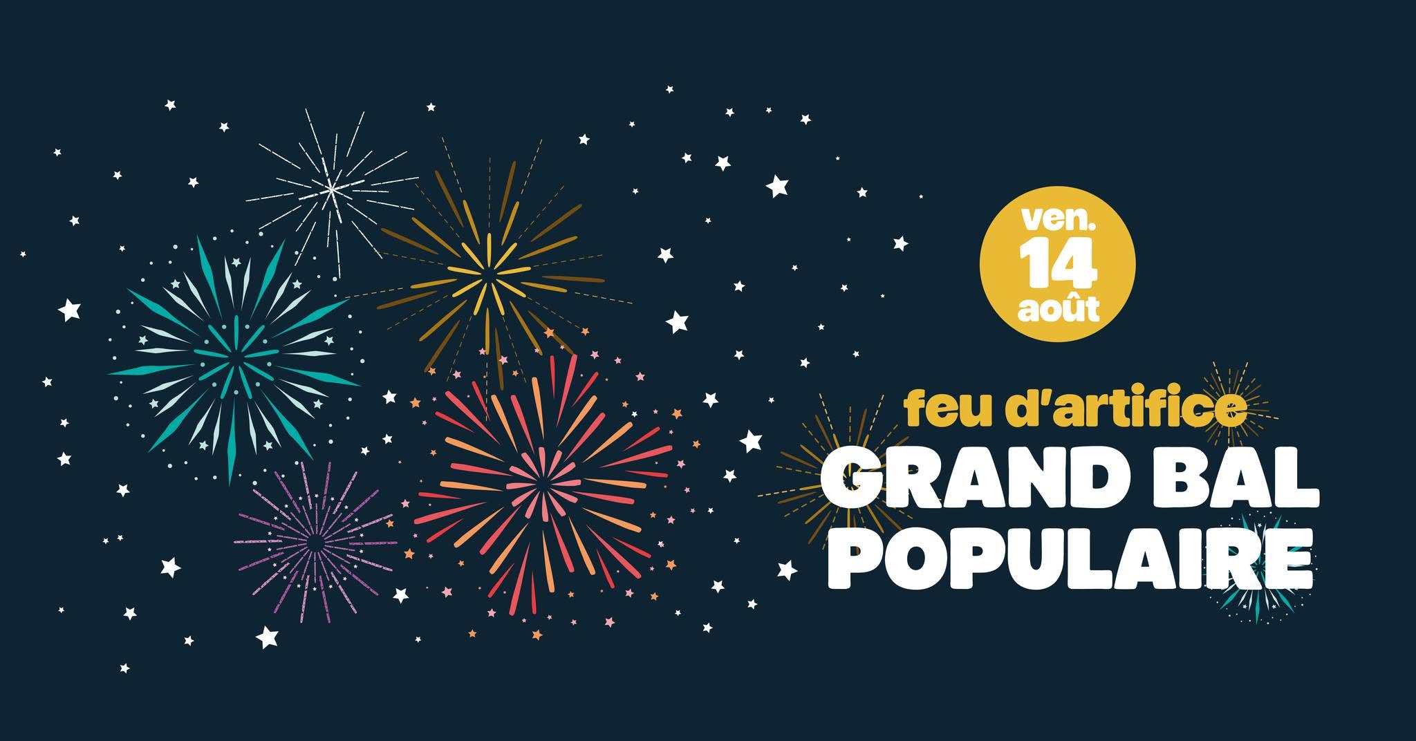Feu d'artifice et bal populaire