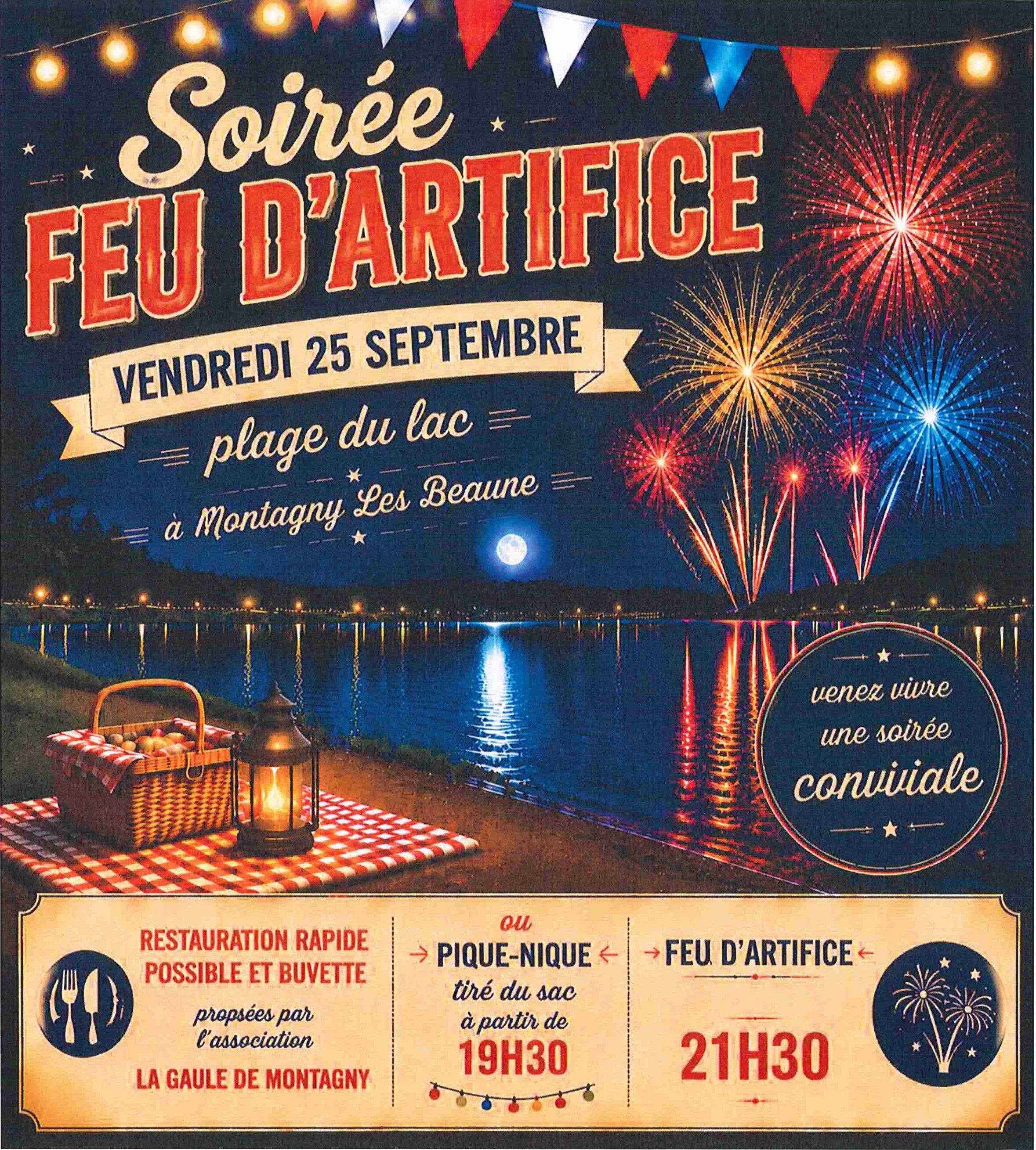 Soirée feu d'artifice