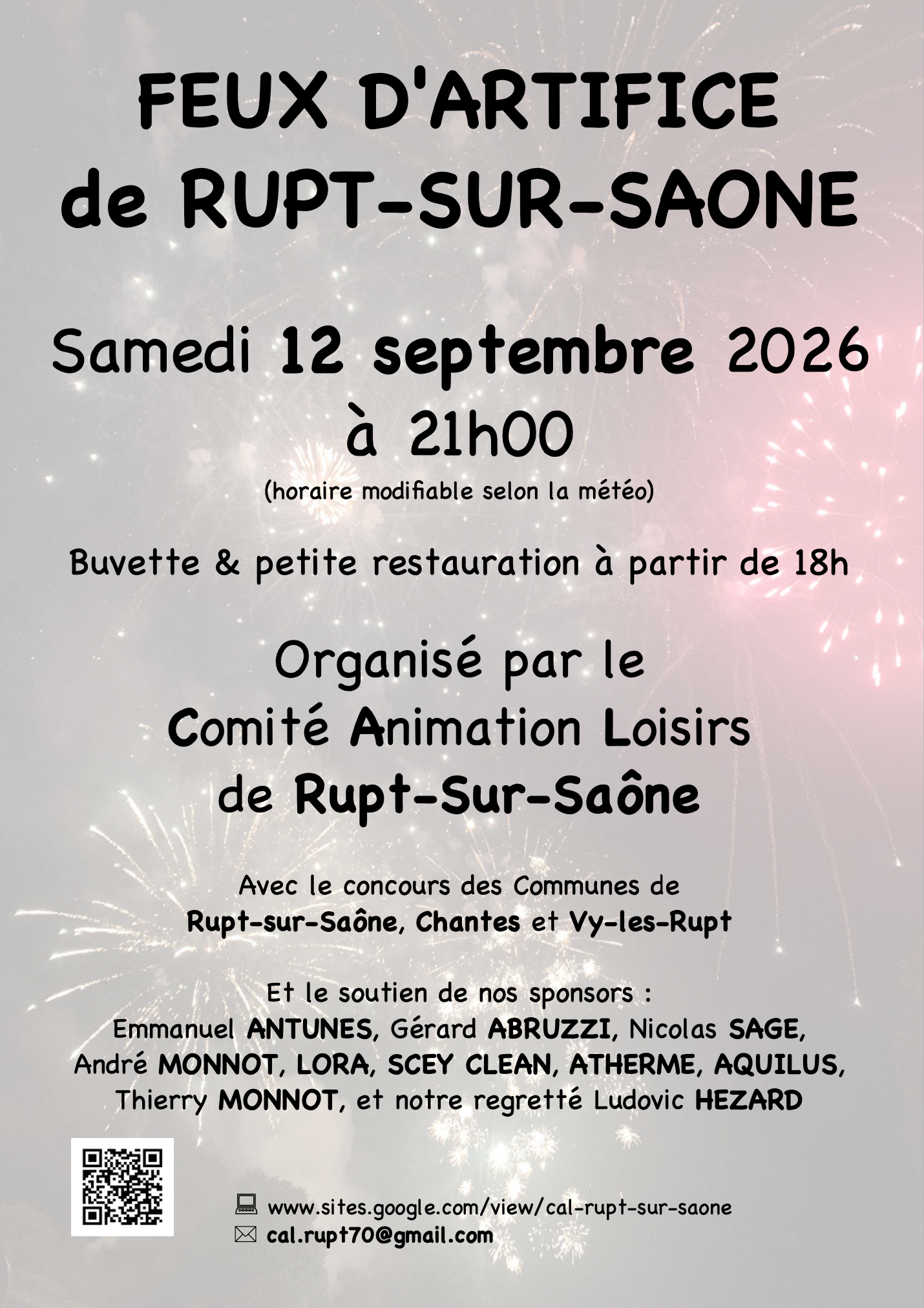 Feux d'artifice de Rupt-Sur-Saône