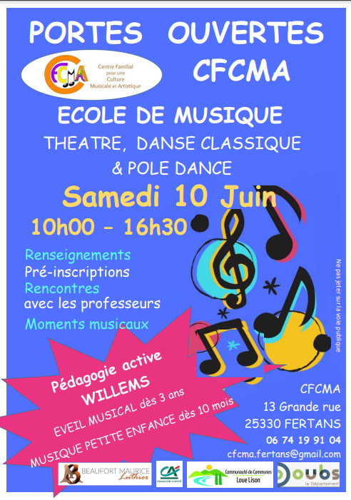 Fiche manifestation- Portes ouvertes CFCMA WILLEMS