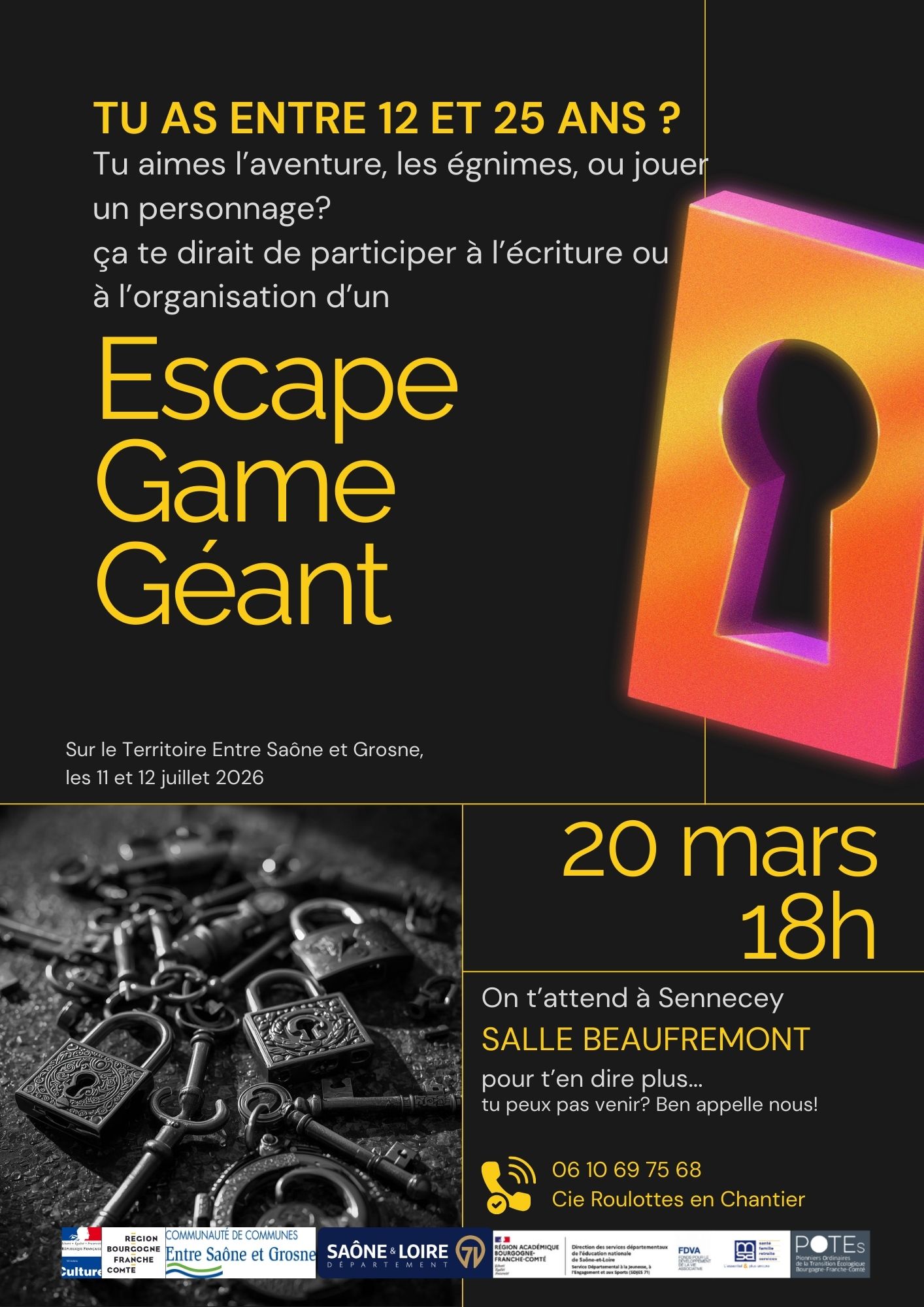 Atelier d'écriture Escape Game Géant