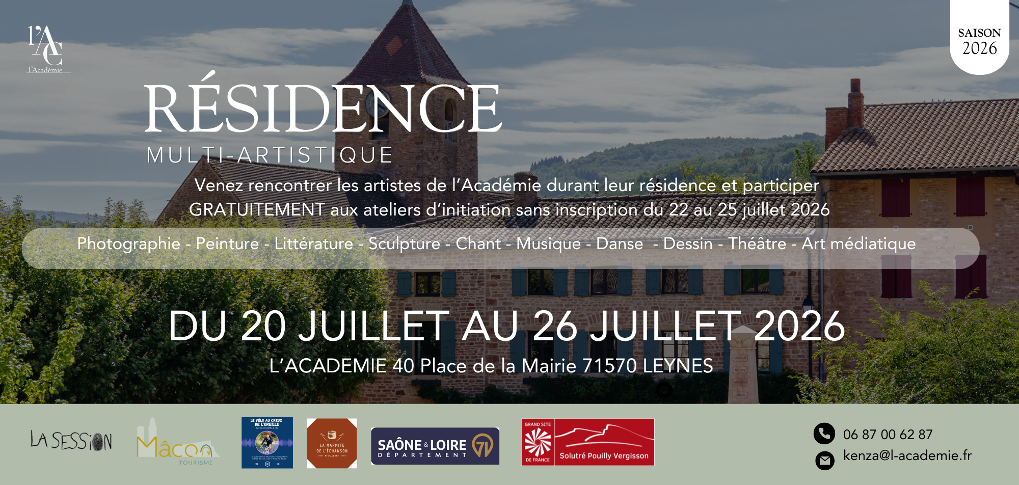 Résidence multi artistique de l'ACADÉMIE
