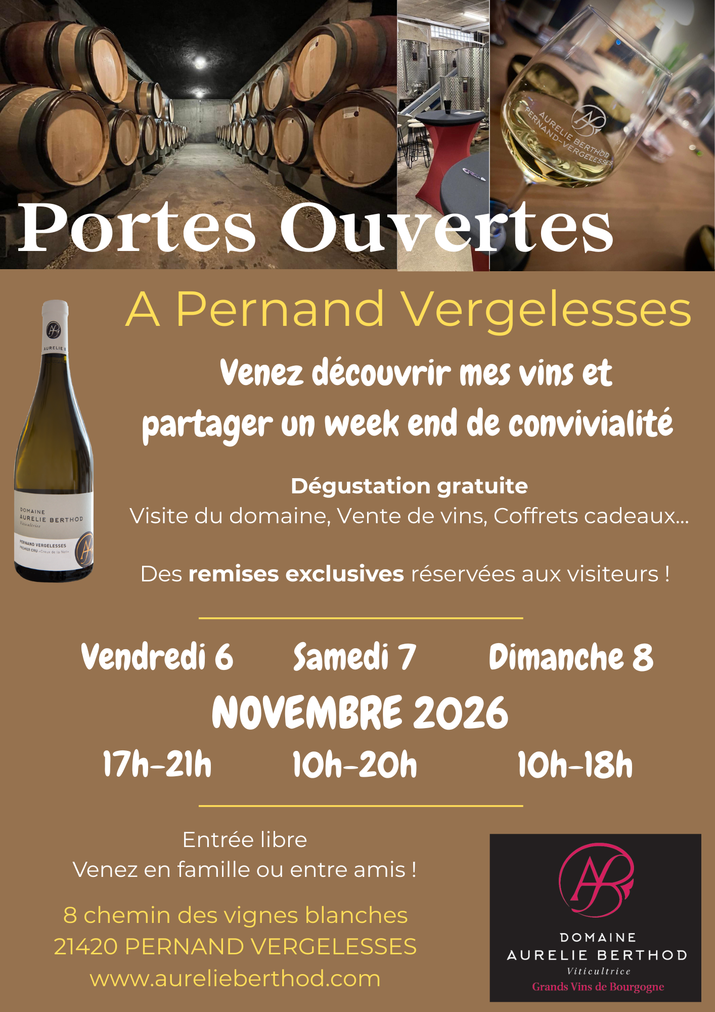 Portes ouvertes au Domaine Aurélie Berthod