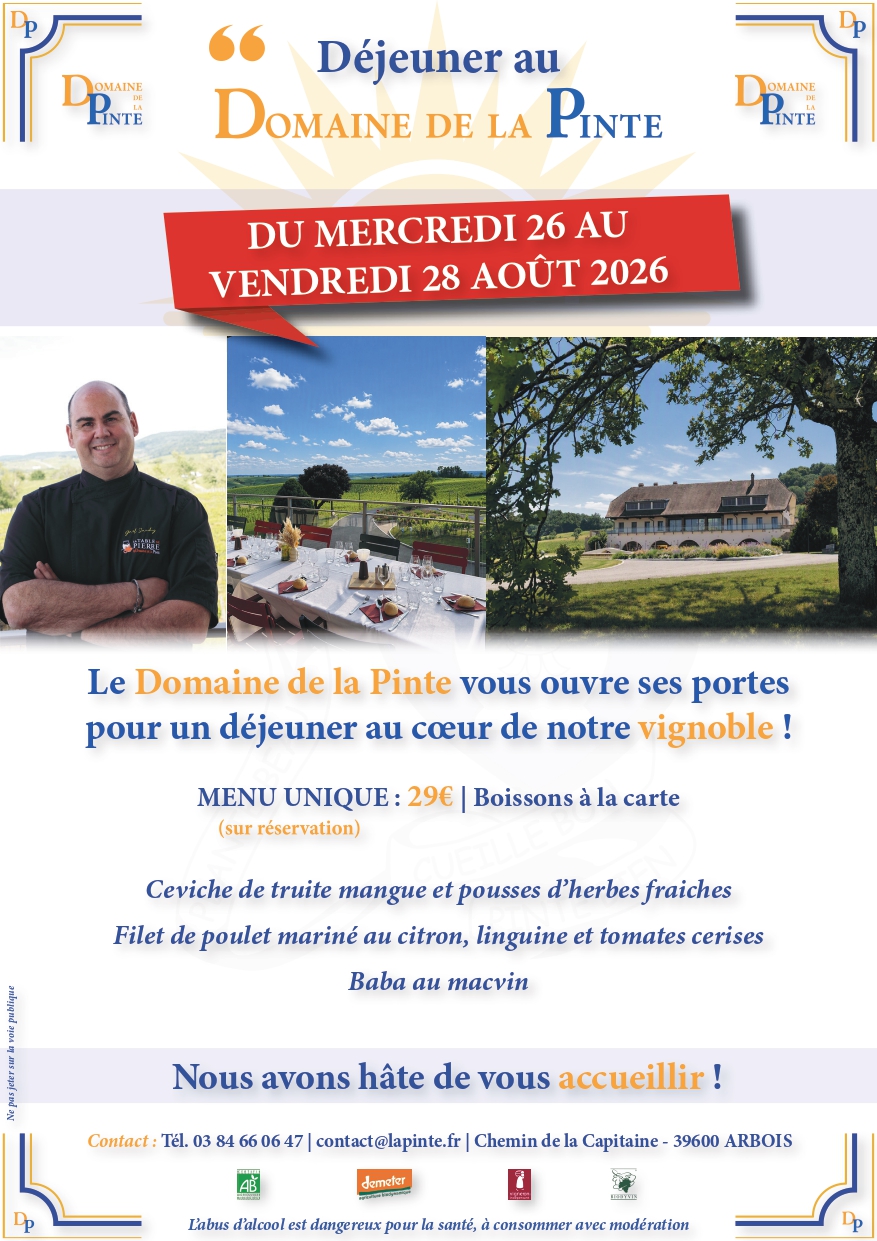 Déjeuner au domaine de la Pinte