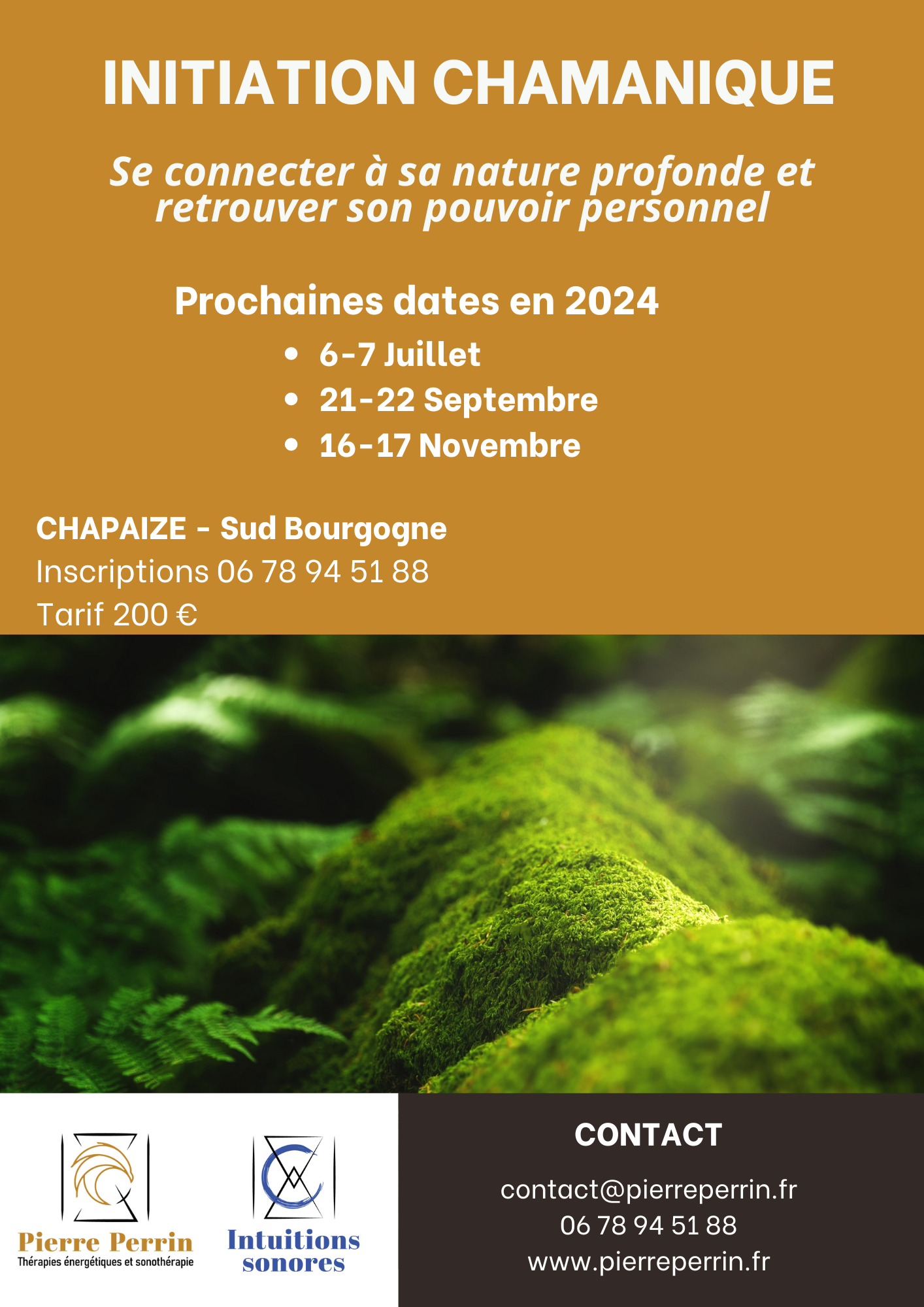 Flyer Stage Initiation Chamanique 2ème Sem 2024 - 1