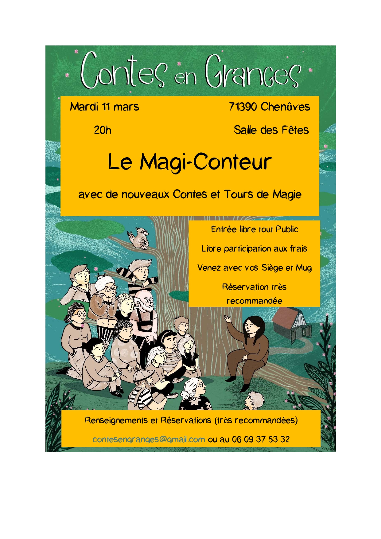 Flyer soirée 11 mars 2025
