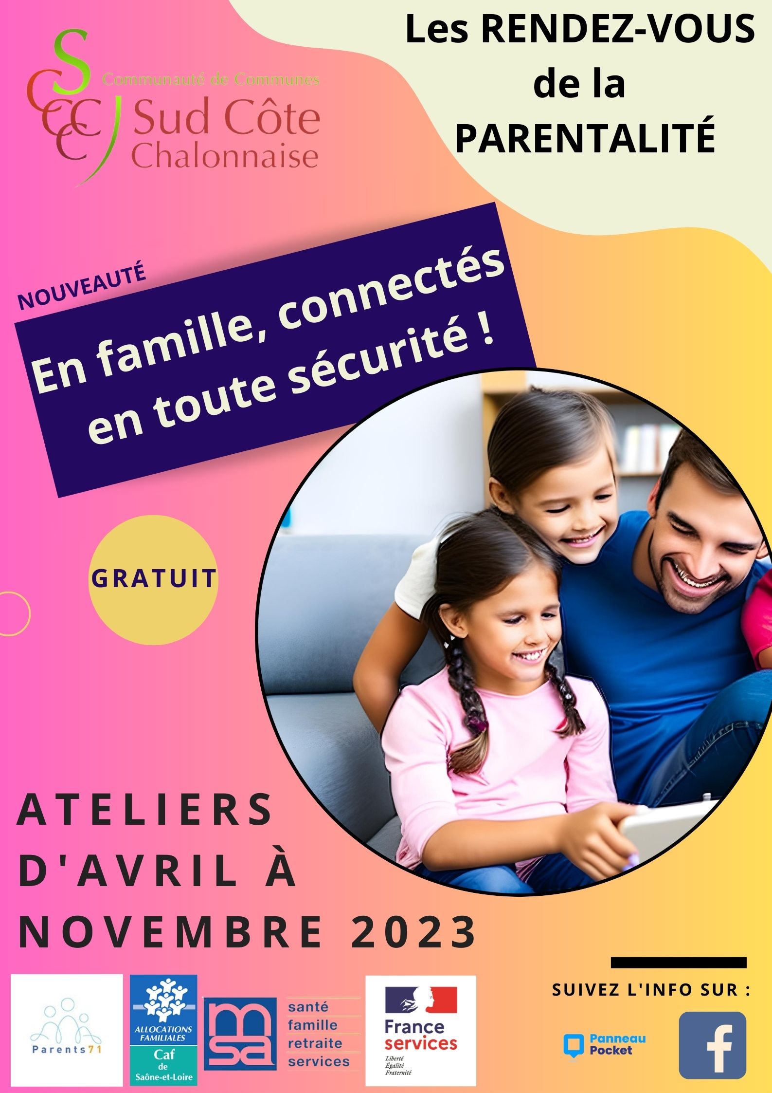 PRINT Flyer Connectés en famille - 1