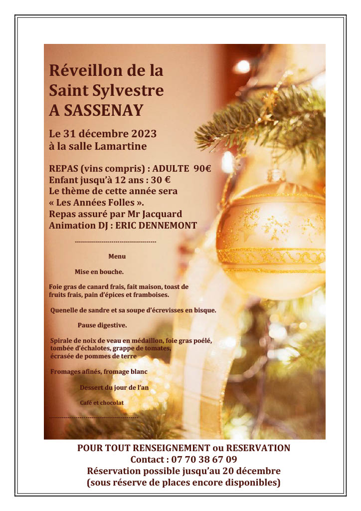 REVEILLON SASSENAY 71