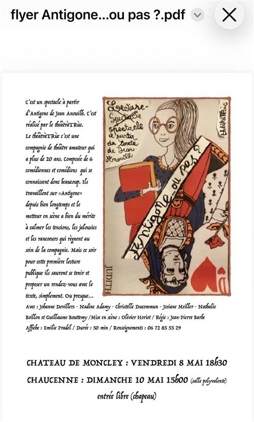 Th&eacute;&acirc;tre : Antigone ou pas 