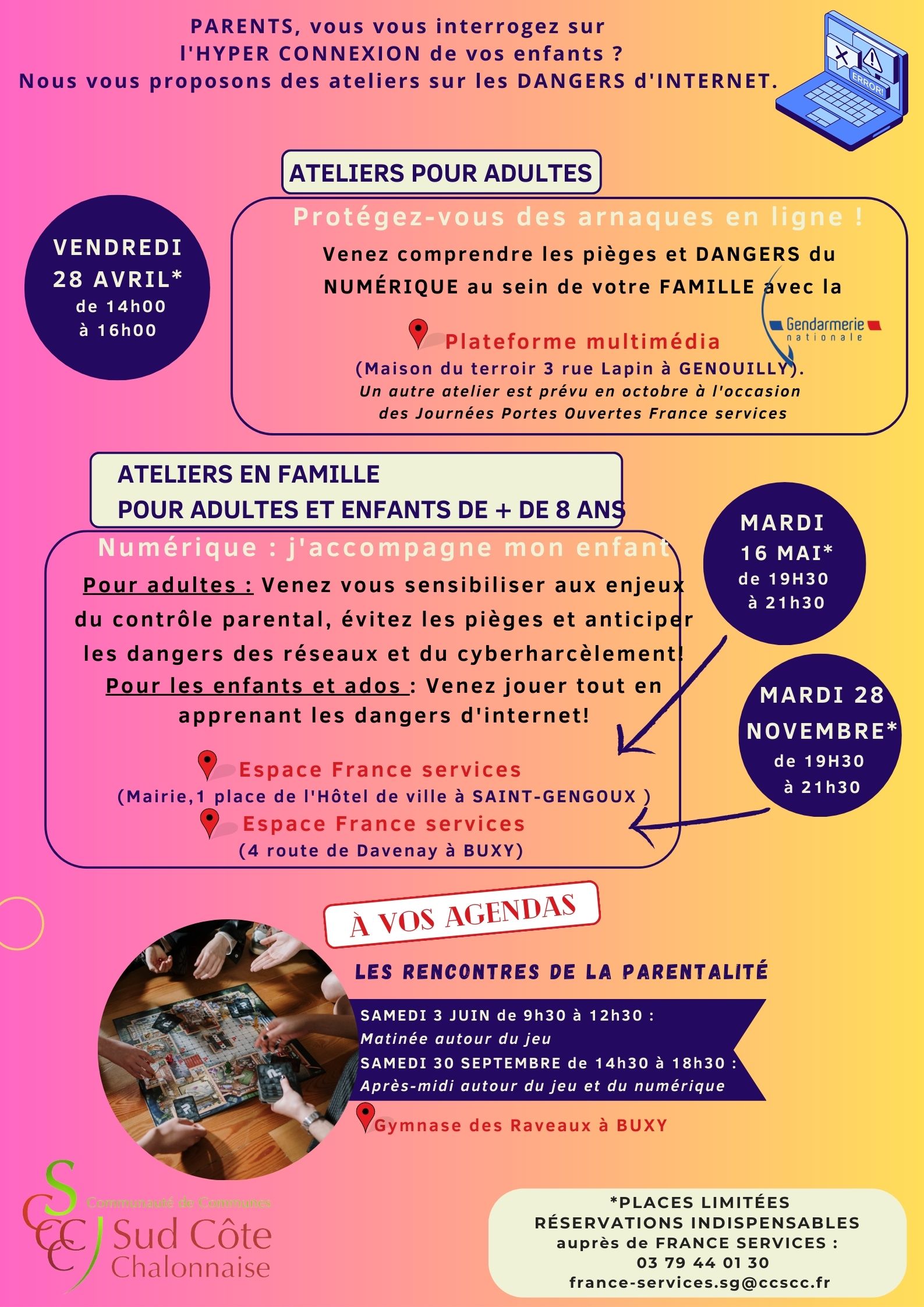 PRINT Flyer Connectés en famille - 2
