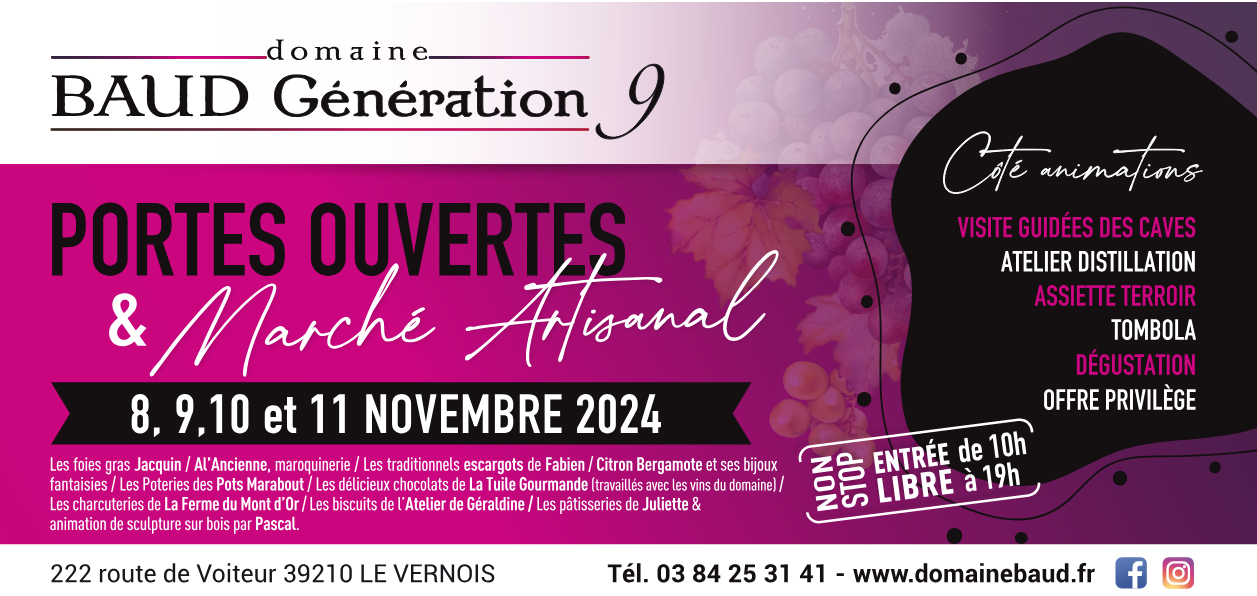 Affiche Portes Ouvertes Domaine Baud 2024 
