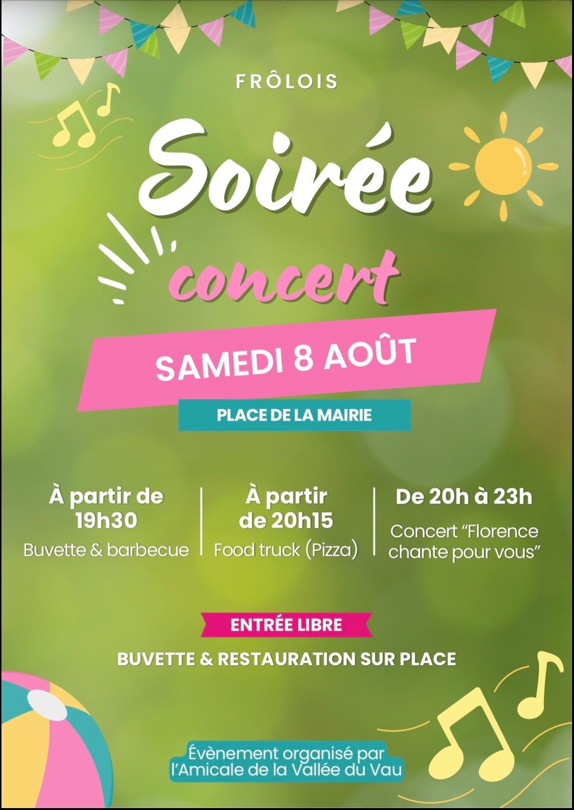 Soirée concert "Florence chante pour vous"