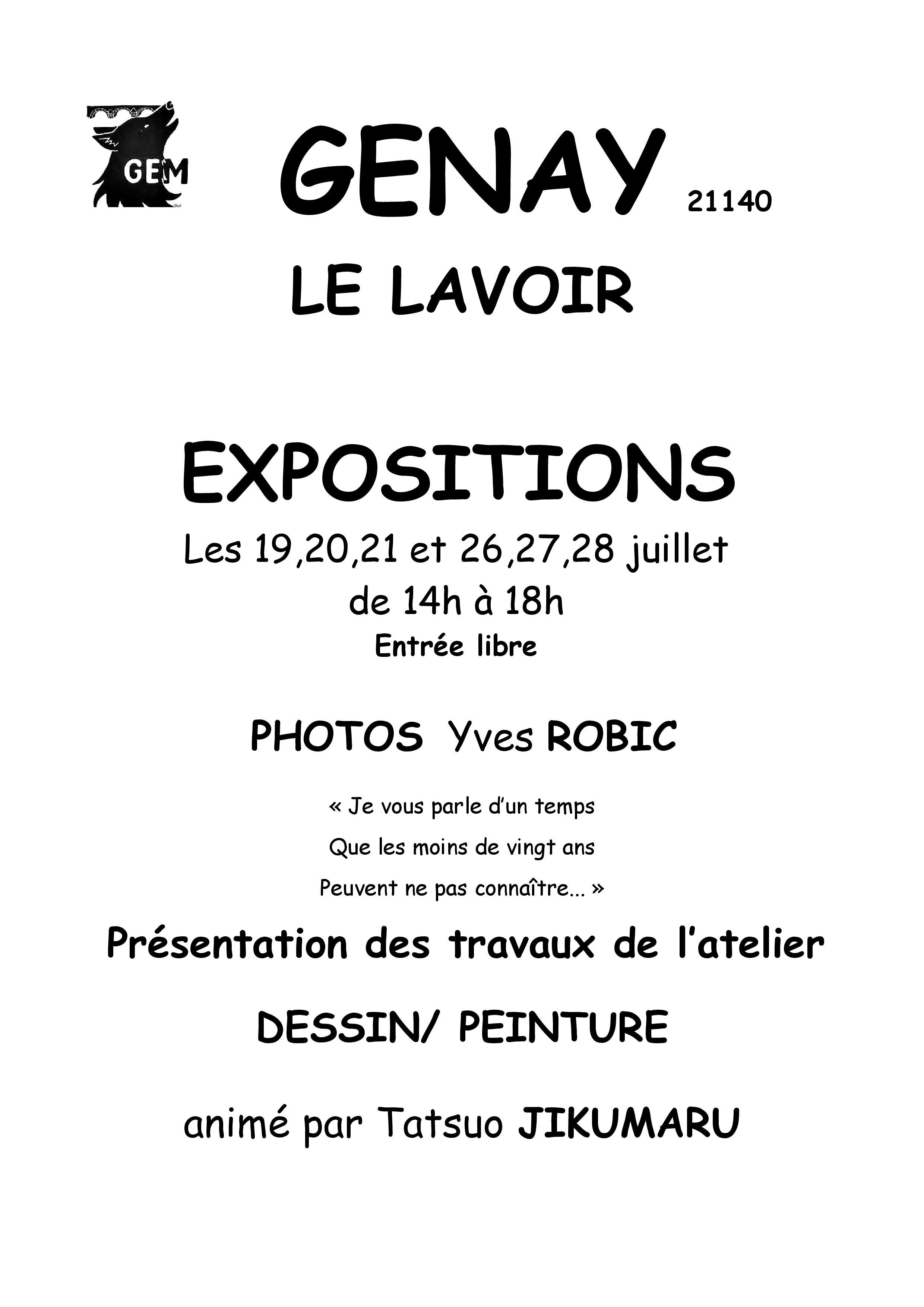 Expositions au Lavoir