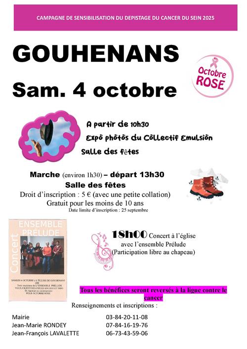 Octobre Rose à Gouhenans