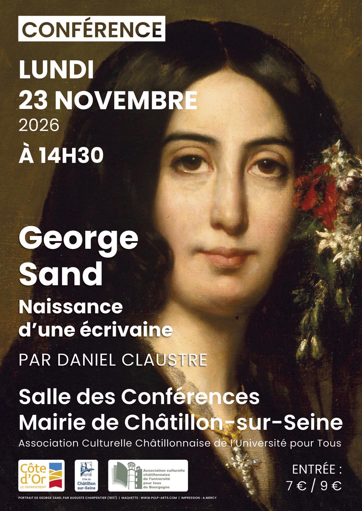 Conférence "George Sand ; Naissance d’une écrivaine"