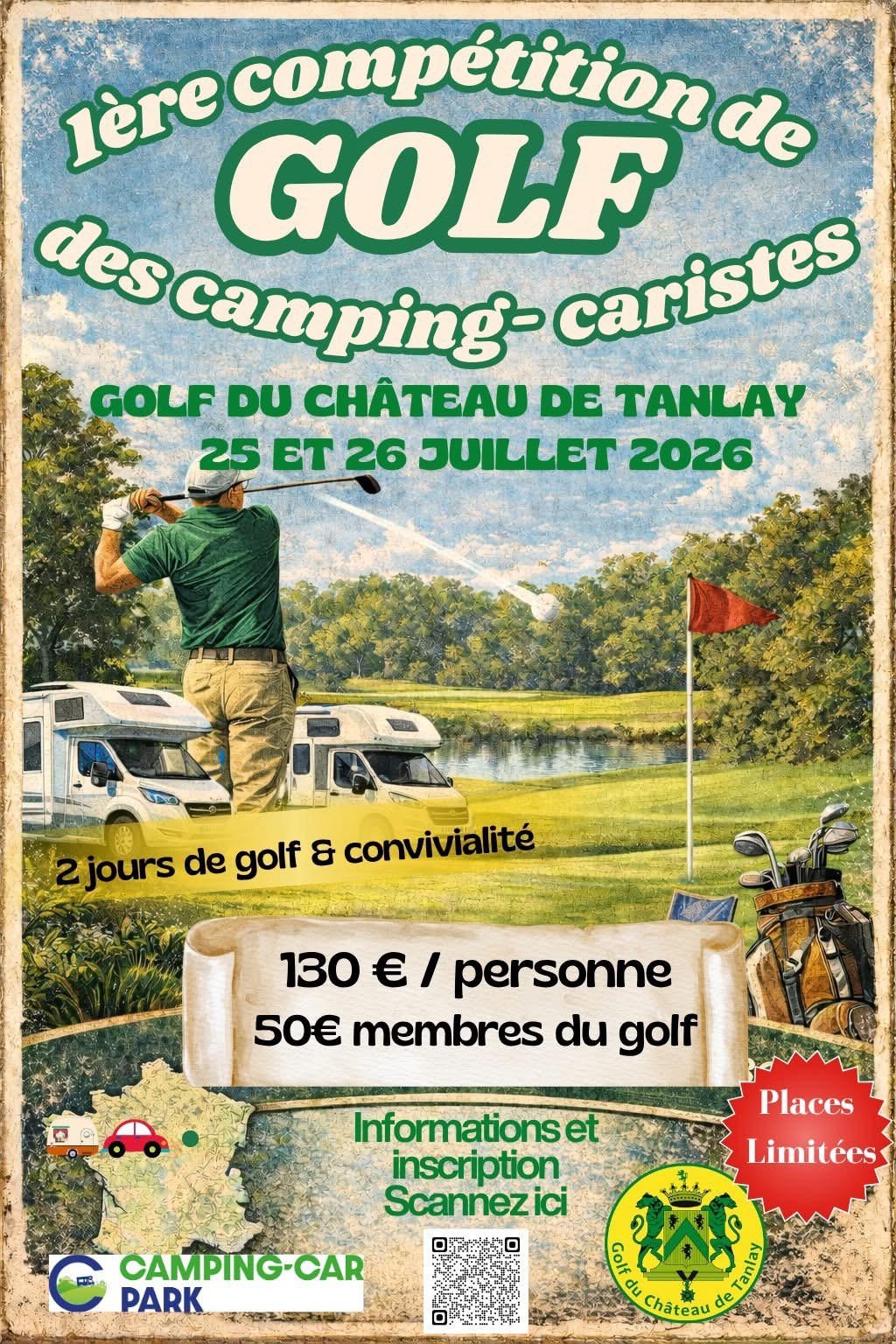 Compétition de golf des camping-caristes