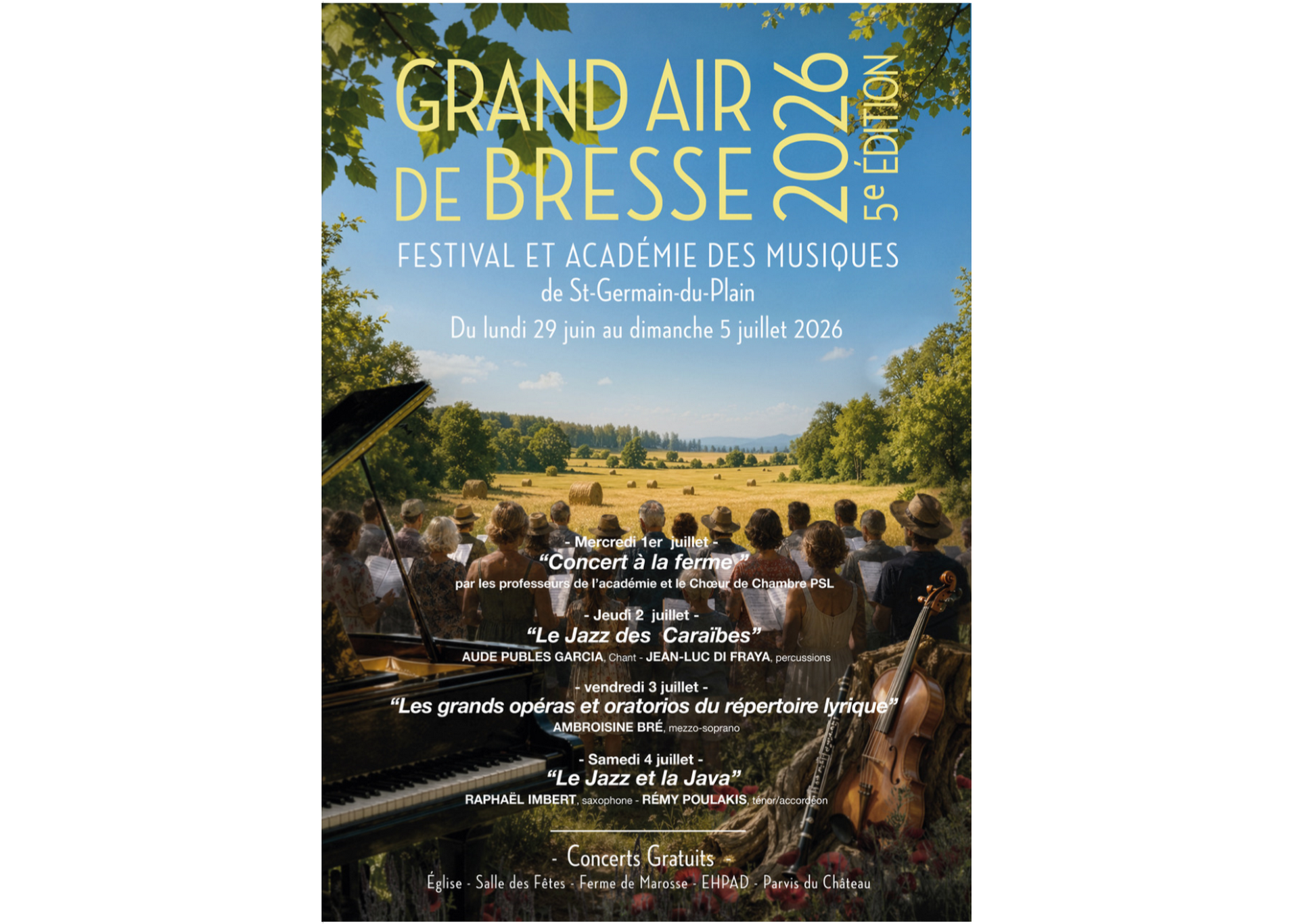 Festival Grand Aire de Bresse