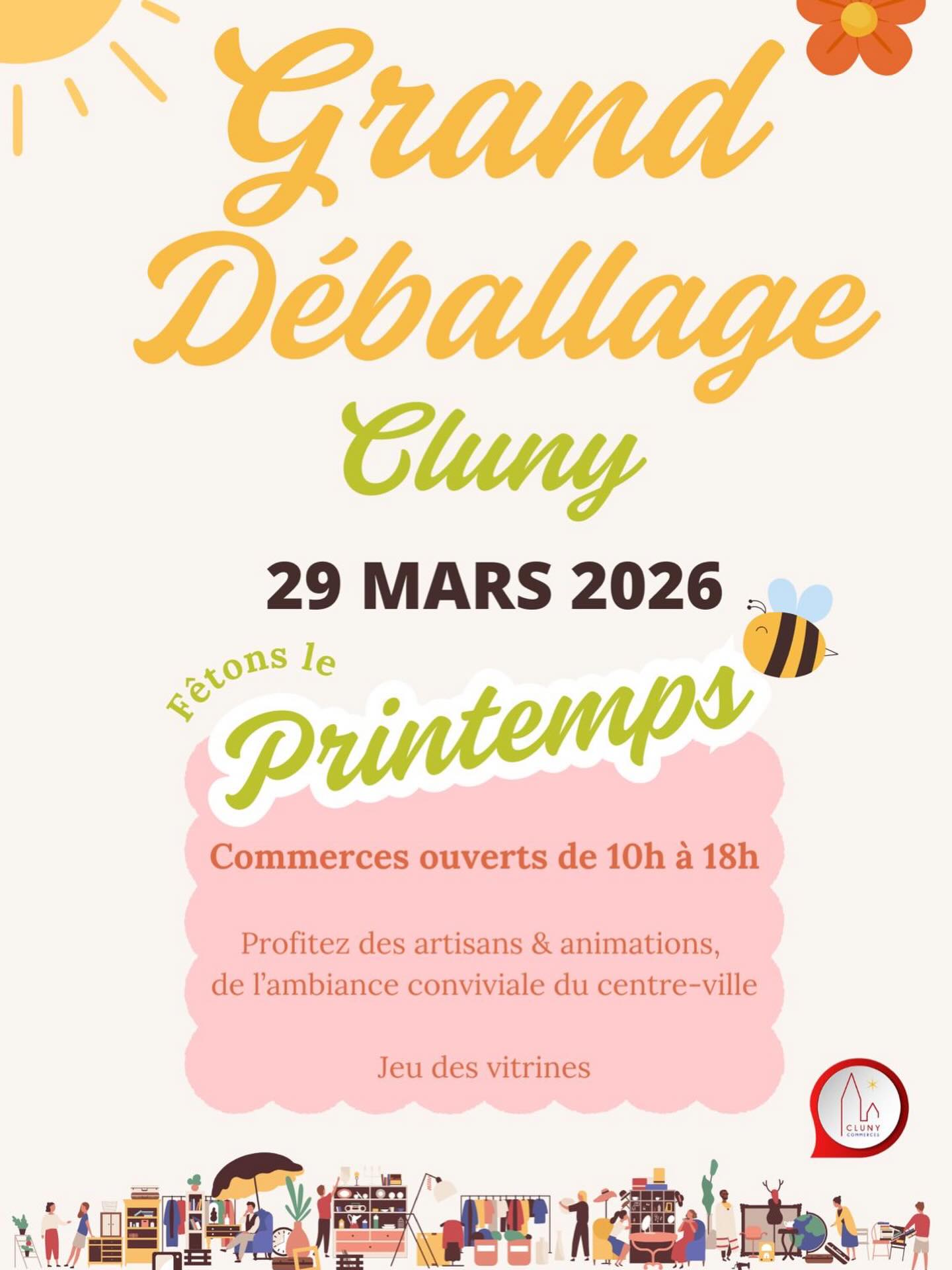 Grand déballage à Cluny