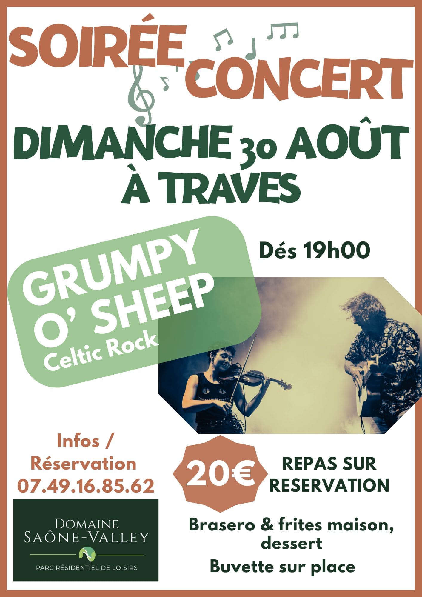 REPAS CONCERT "Grumpy O' Shepp" à l'EVASION