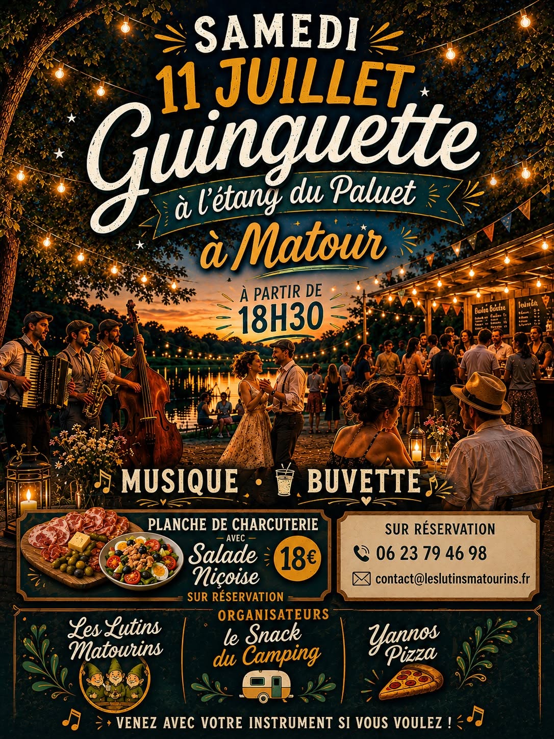 Guinguette à l'étang du Paluet