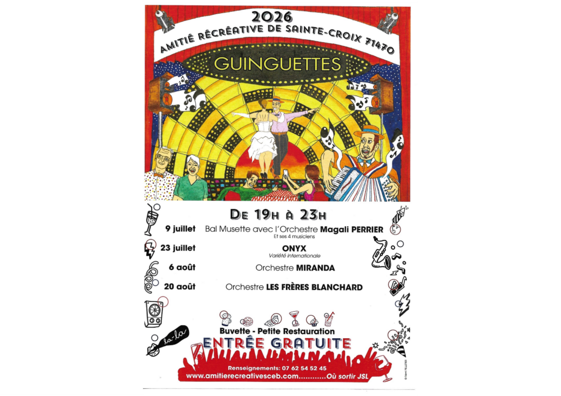 Guinguettes de Sainte Croix en Bresse