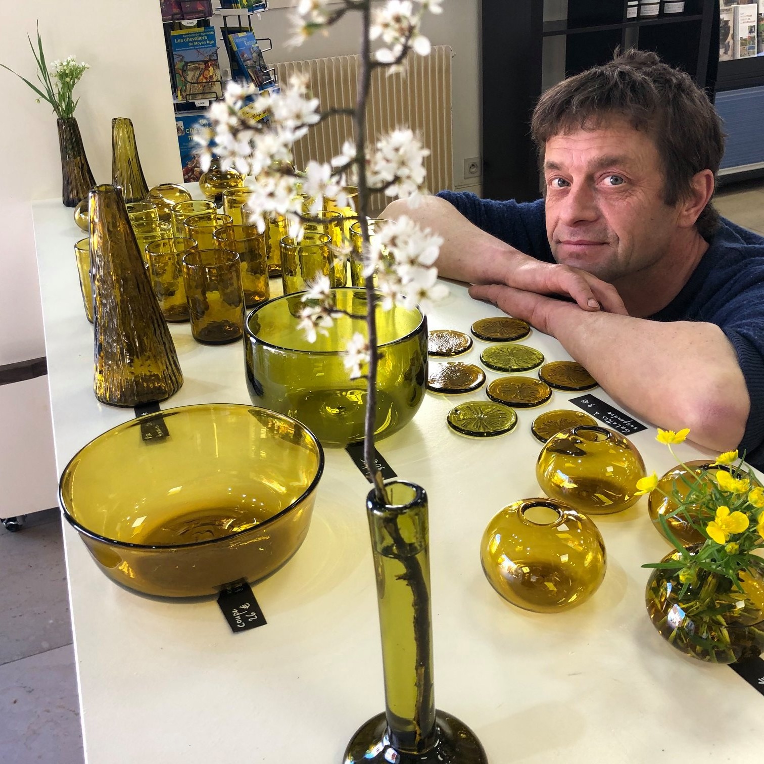 Visite de l'atelier verrier Flowverglass