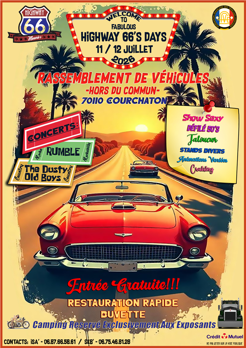 Rassemblement de v&eacute;hicules hors du commun