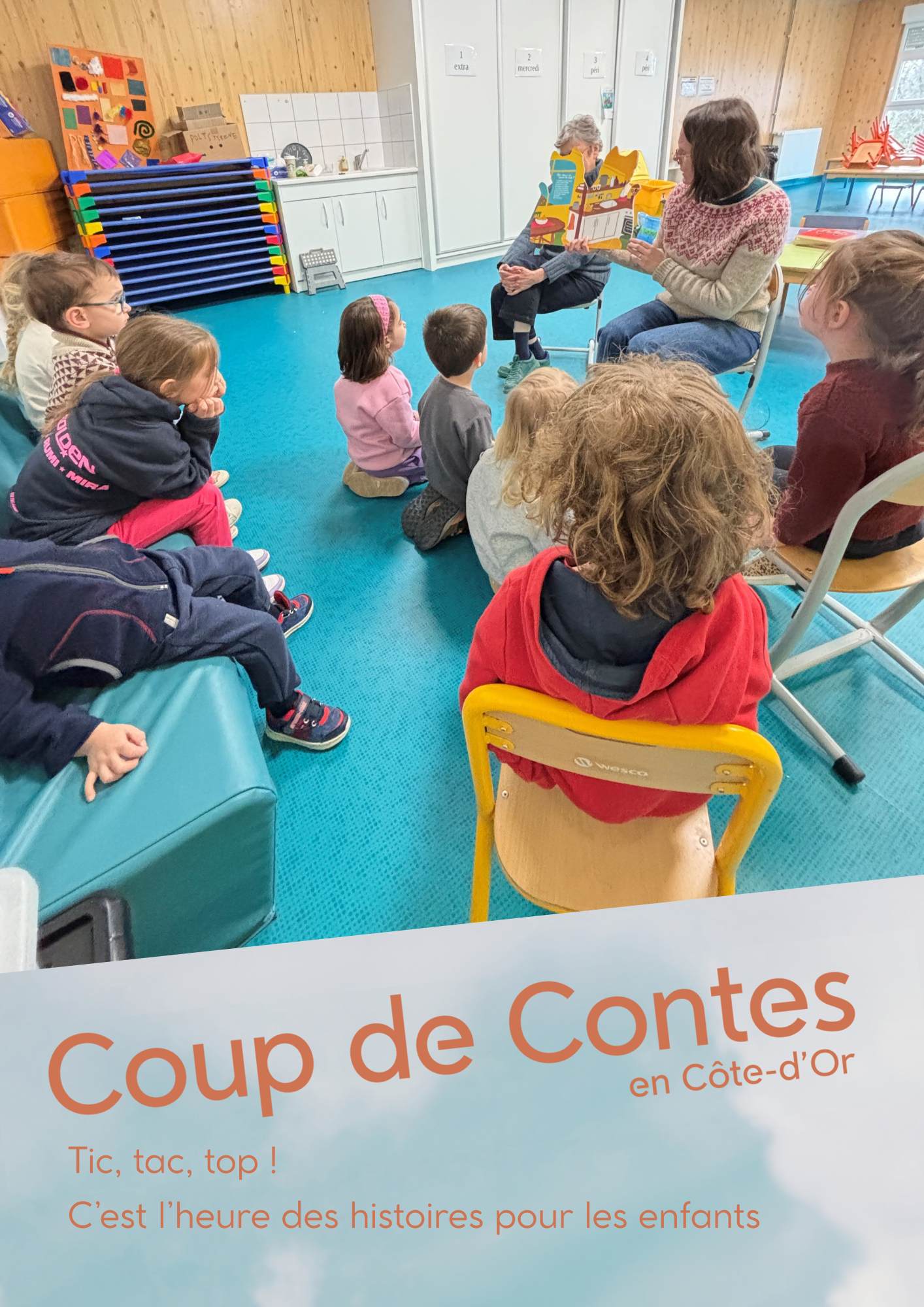 Tic, tac, top ! C'est l'heure des histoires pour les enfants !
