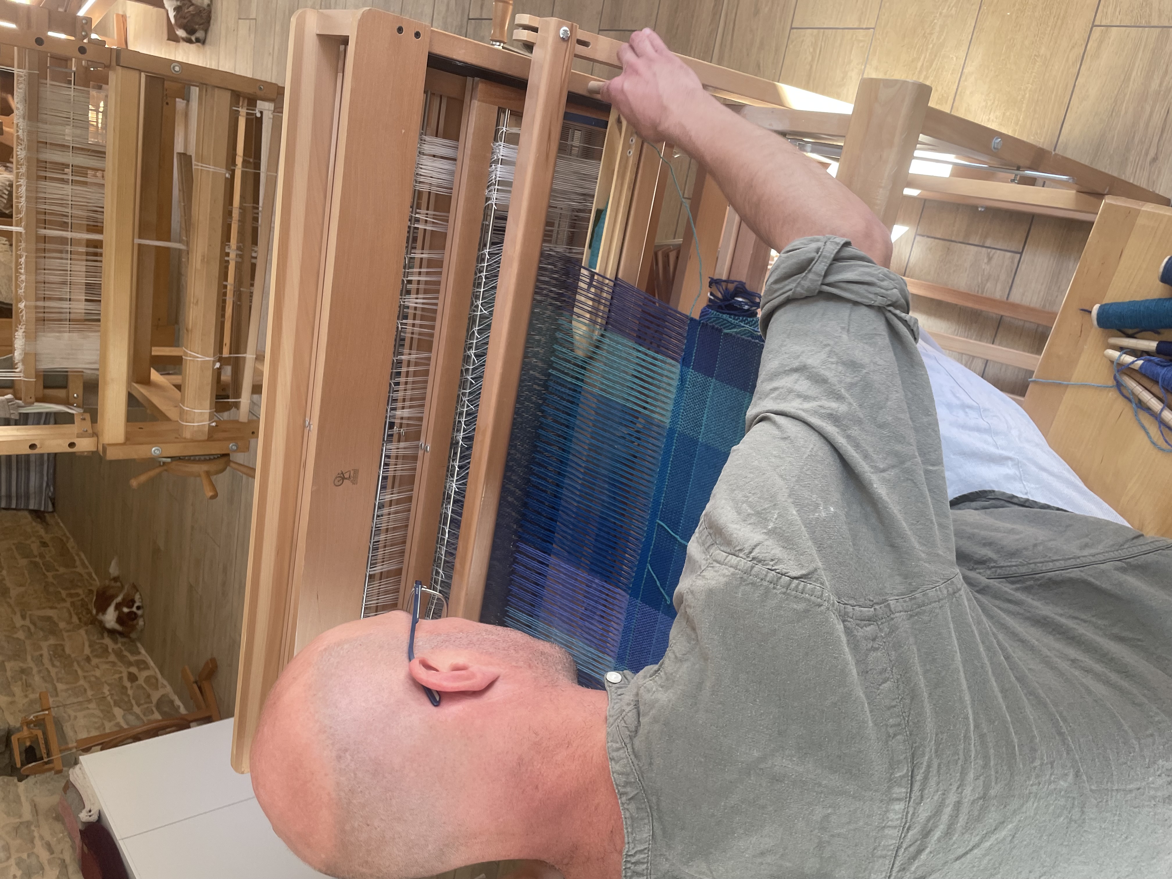 Visite commentée d'un atelier de tissage