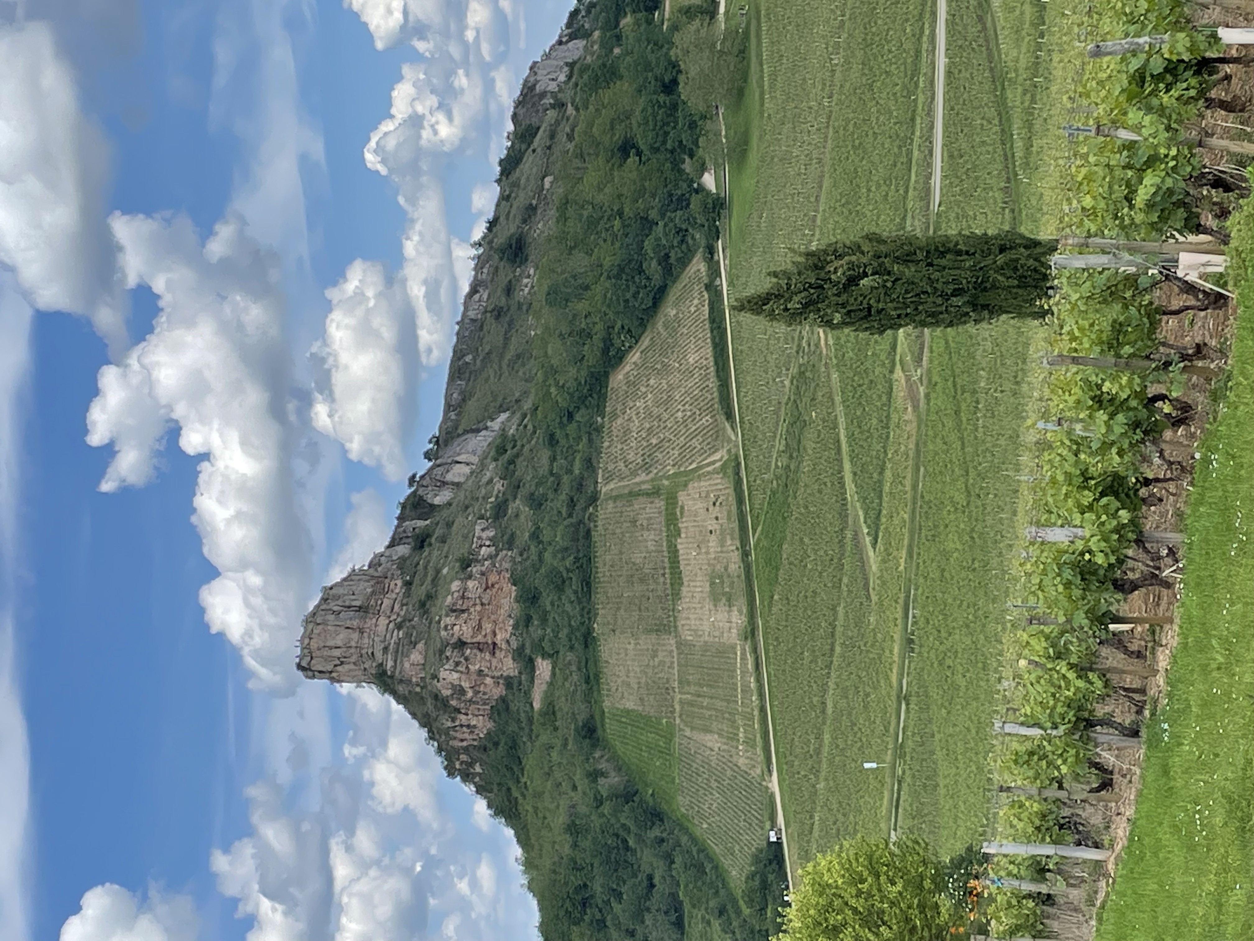 Vue sur la roche de Solutré