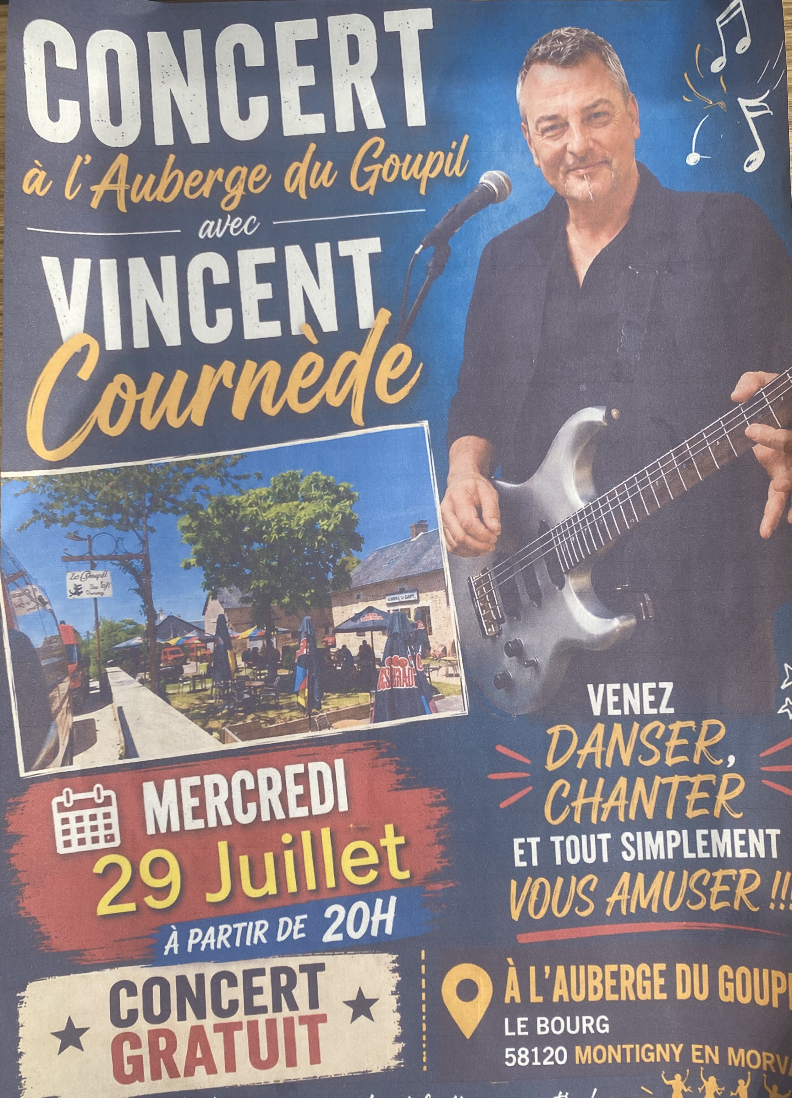 Concert avec Vincent Cournède